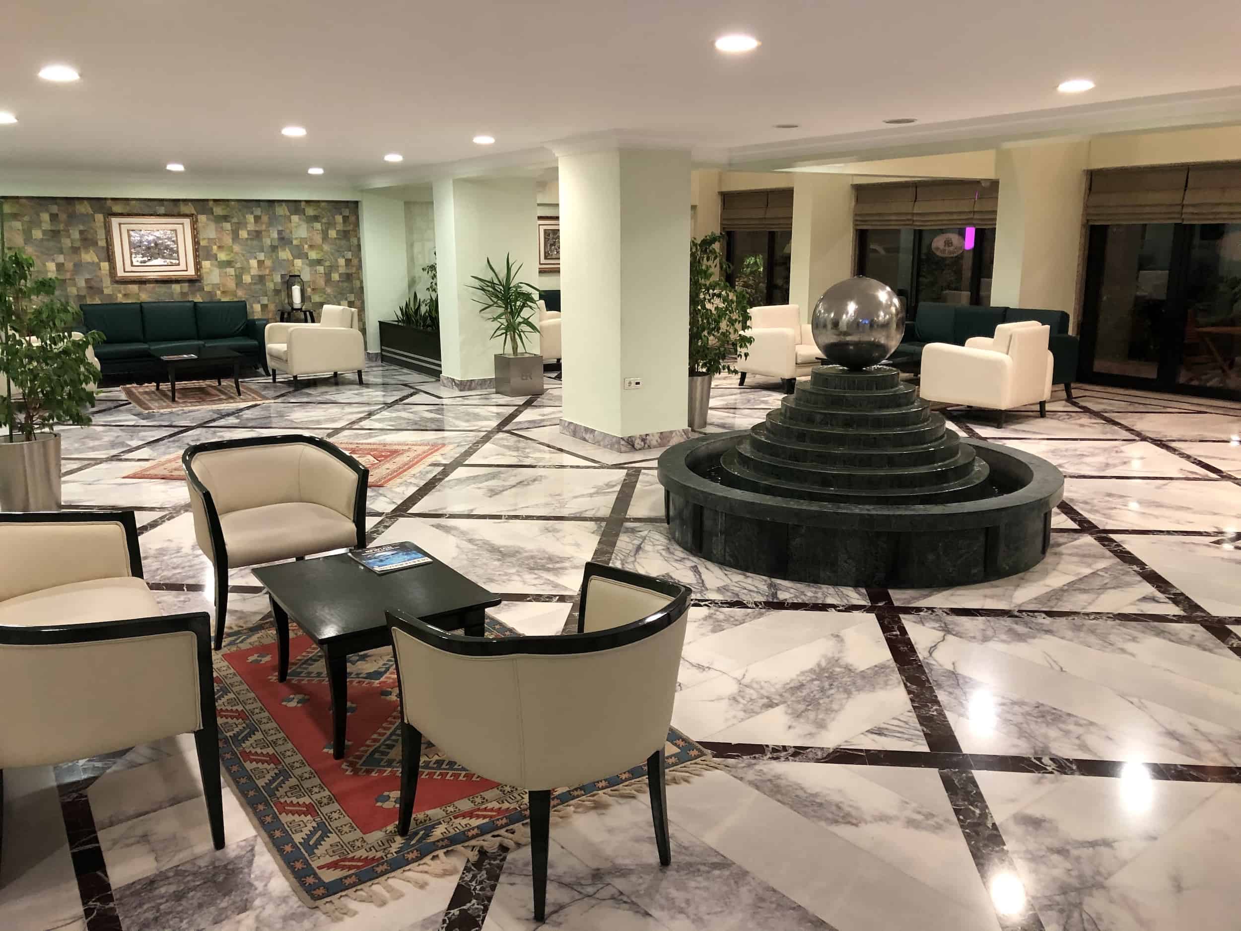 Lobby at the Buğday Hotel in Ankara, Turkey