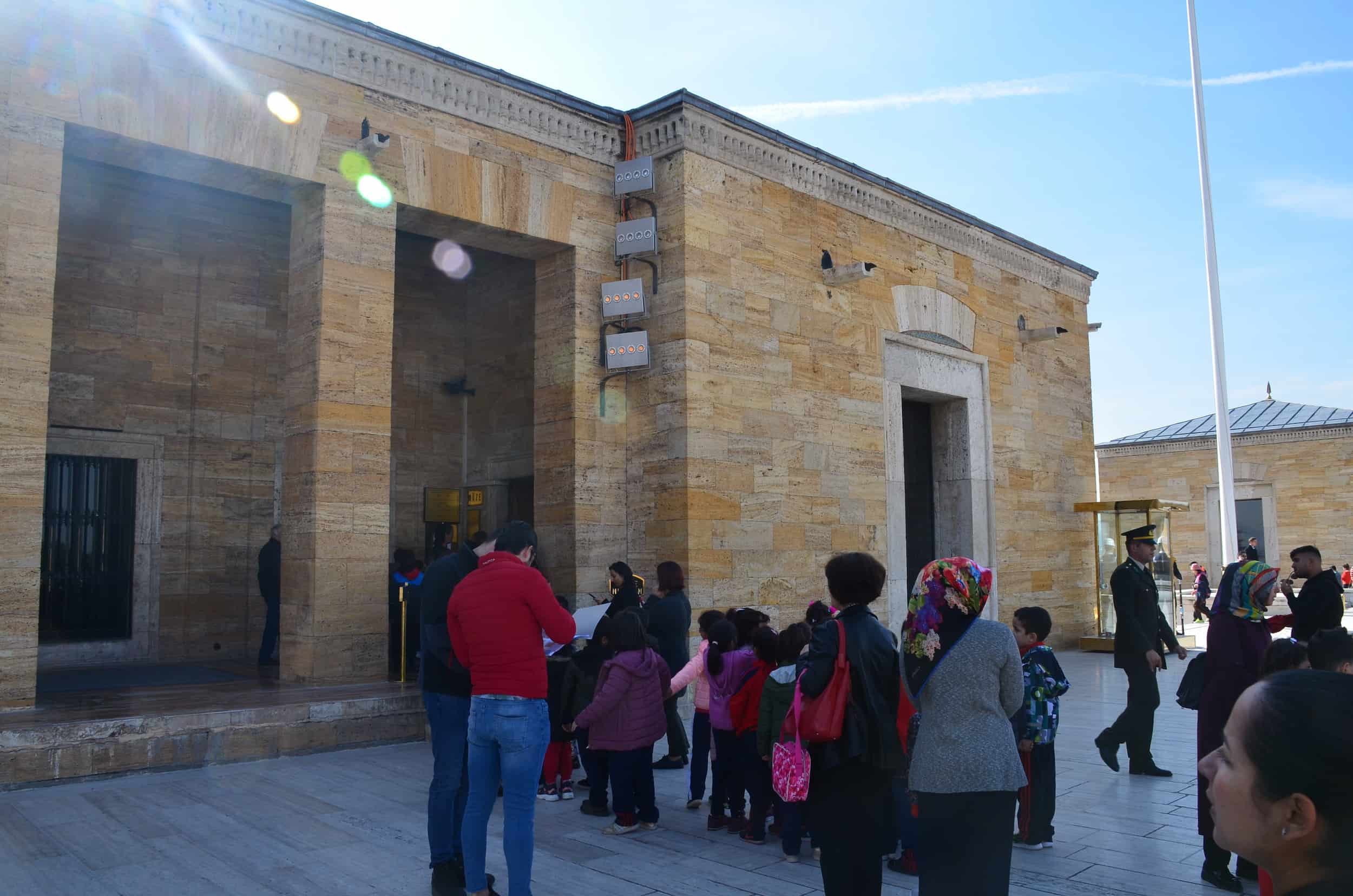 Entrance to the Atatürk and War of Independence Museum at Anıtkabir in Ankara, Turkey