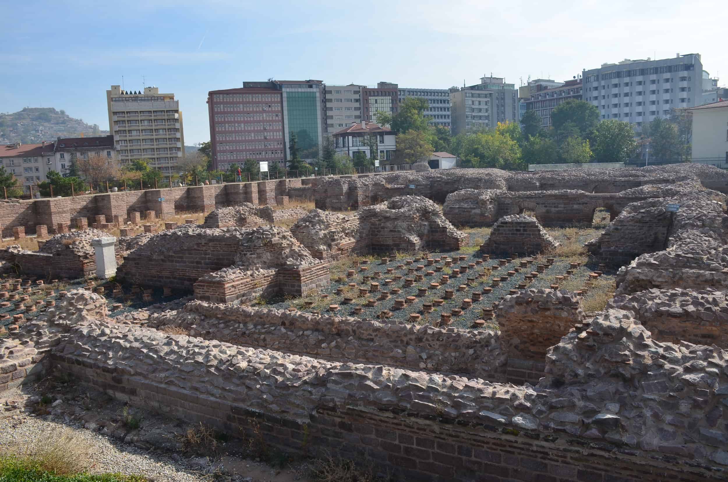 Caldarium at the Roman Baths of Ankara in Ankara, Turkey