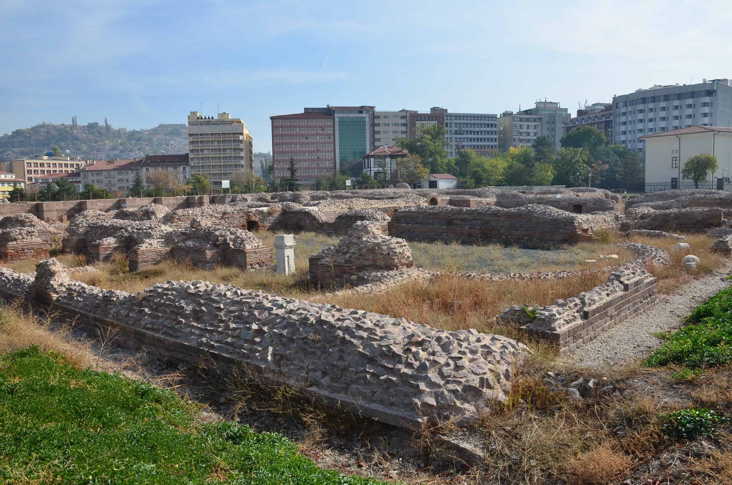 Heated rooms at the Roman Baths of Ankara in Ankara, Turkey