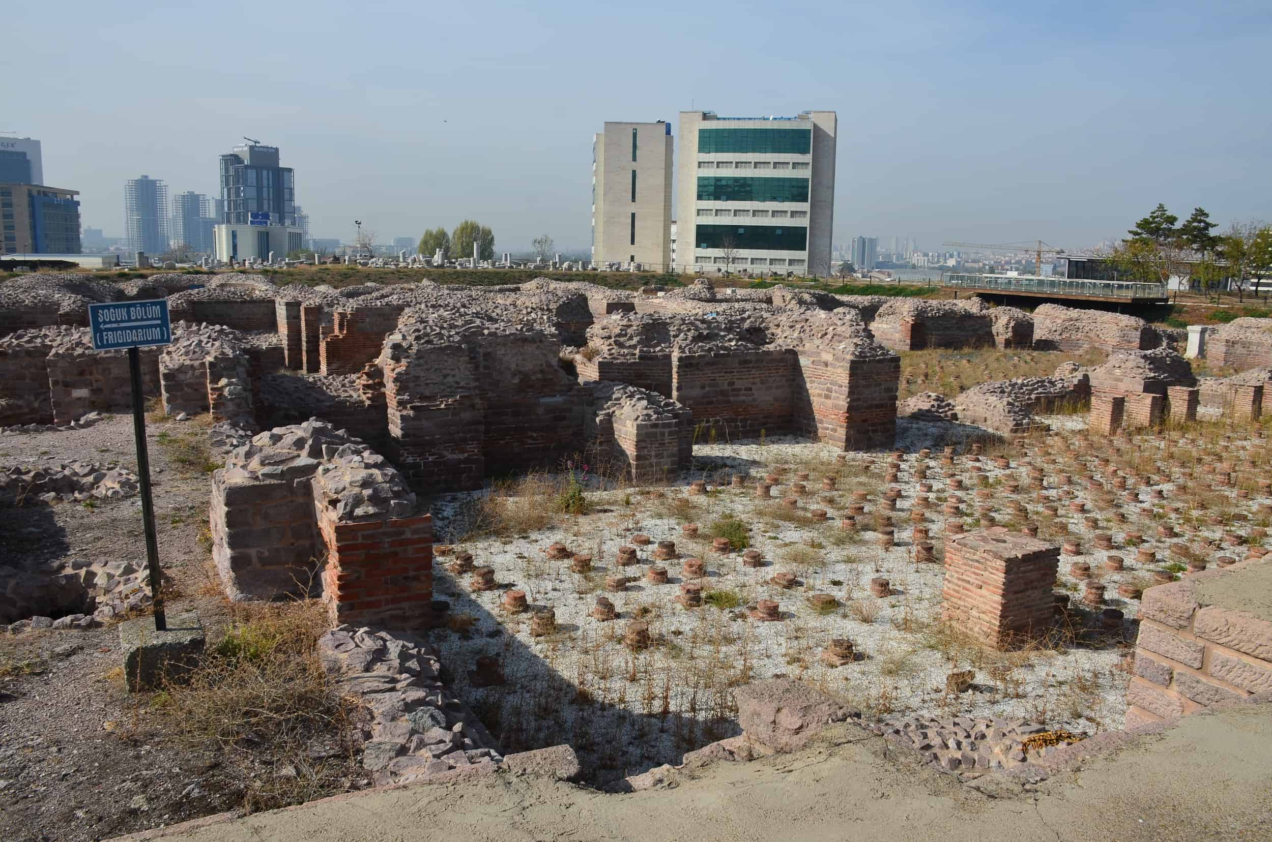 Frigidarium at the Roman Baths of Ankara in Ankara, Turkey