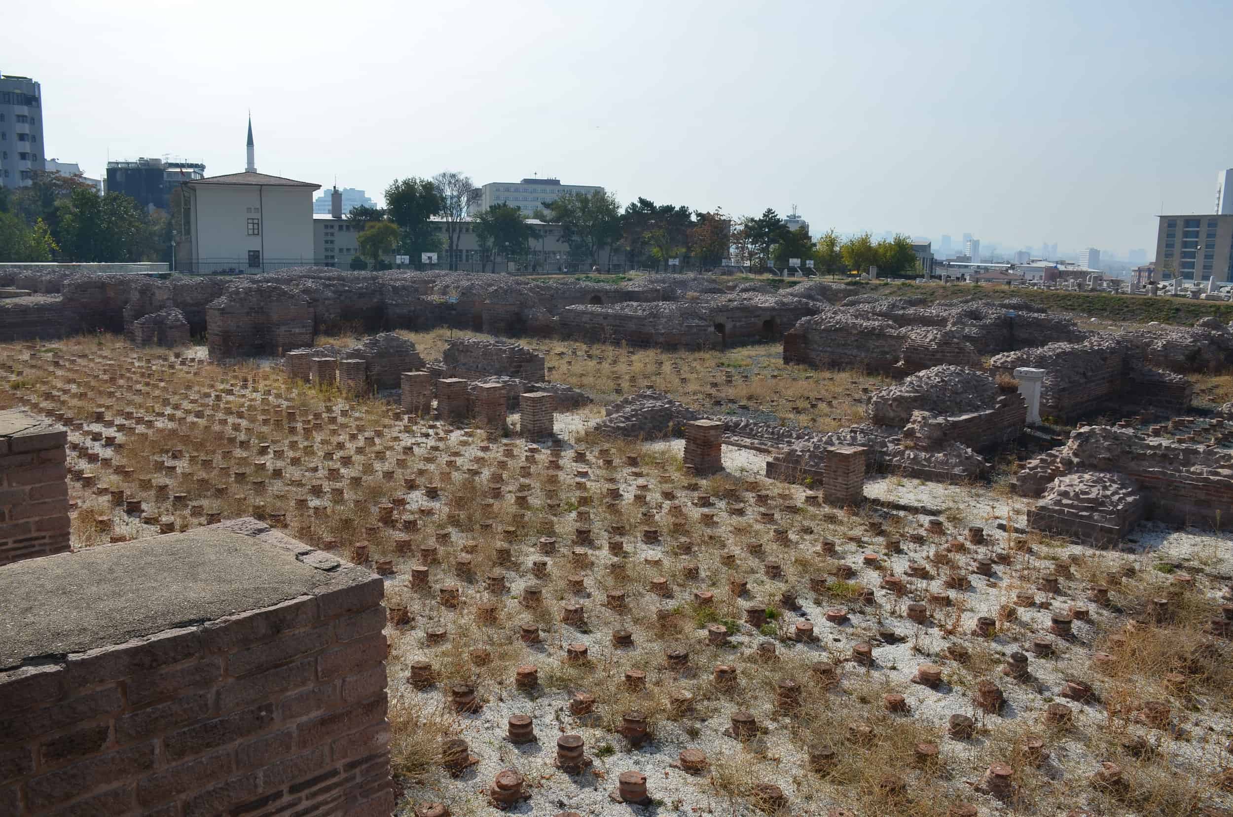 Apoditerium at the Roman Baths of Ankara in Ankara, Turkey