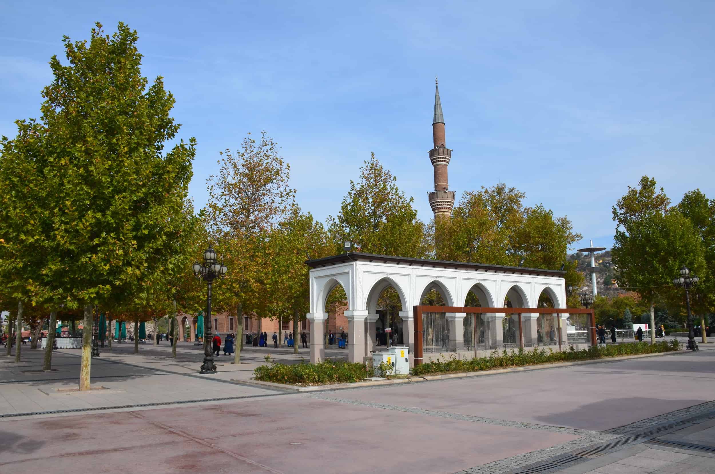 Grounds at the Hacı Bayram Mosque in Ulus, Ankara, Turkey