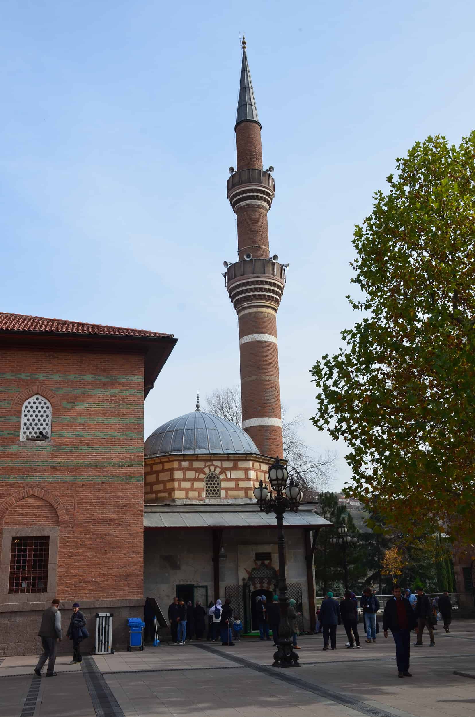 Minaret of the Hacı Bayram Mosque in Ulus, Ankara, Turkey