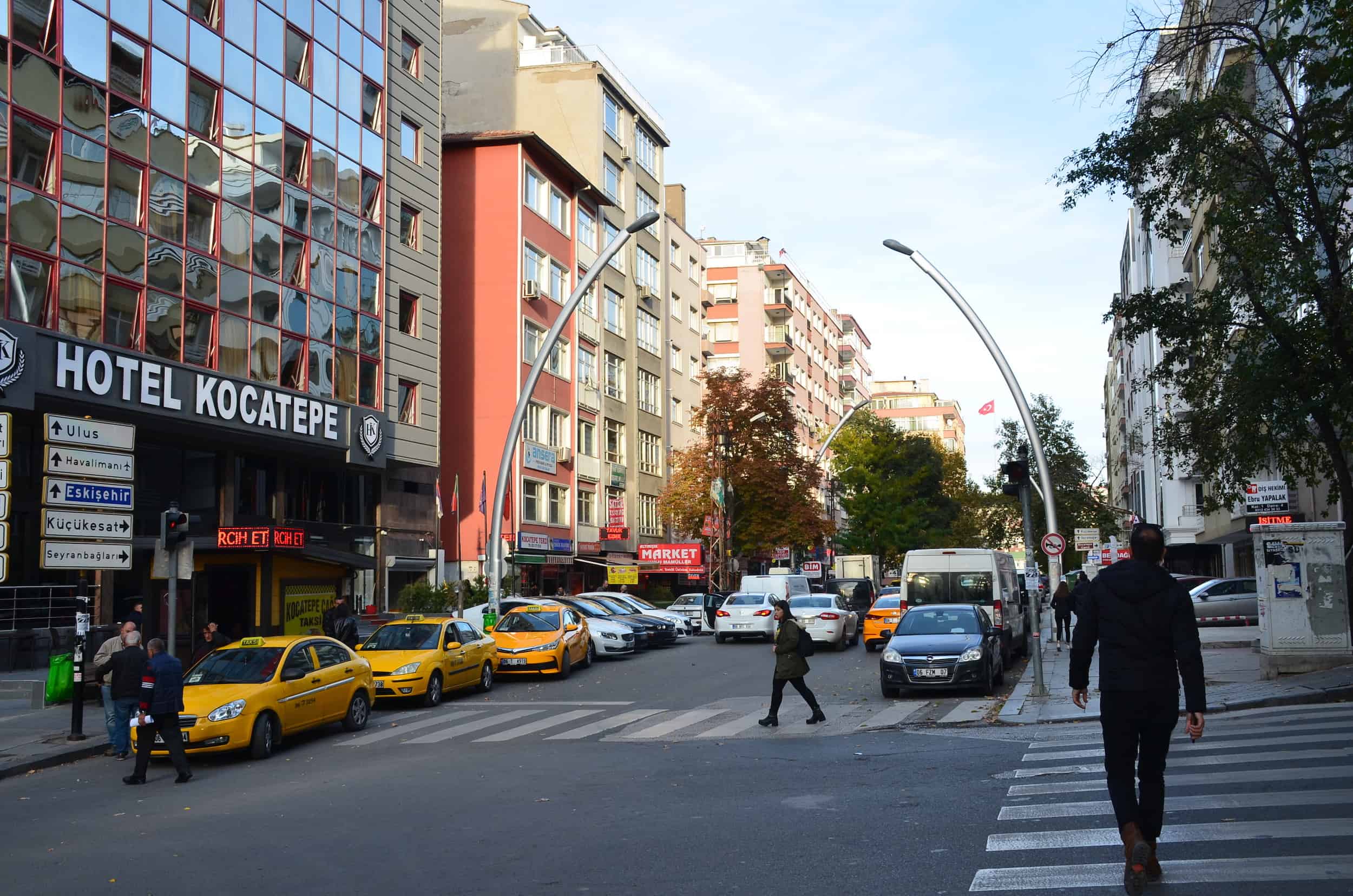 Meşrutiyet Avenue in Kızılay, Ankara, Turkey