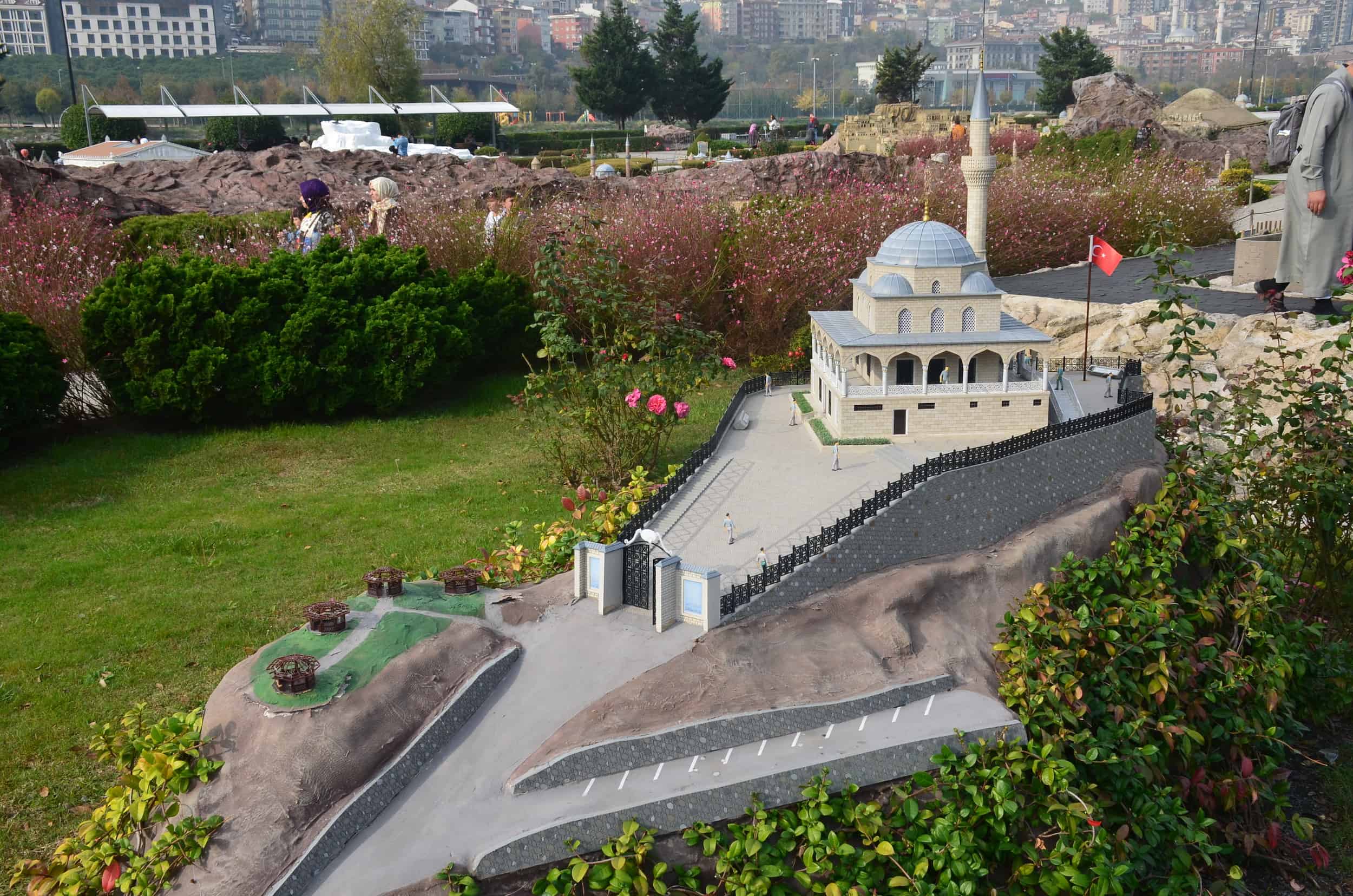 Model of the Kıble Dağı Yusuf Hoca Mosque, Rize, 21st century at Miniatürk in Istanbul, Turkey