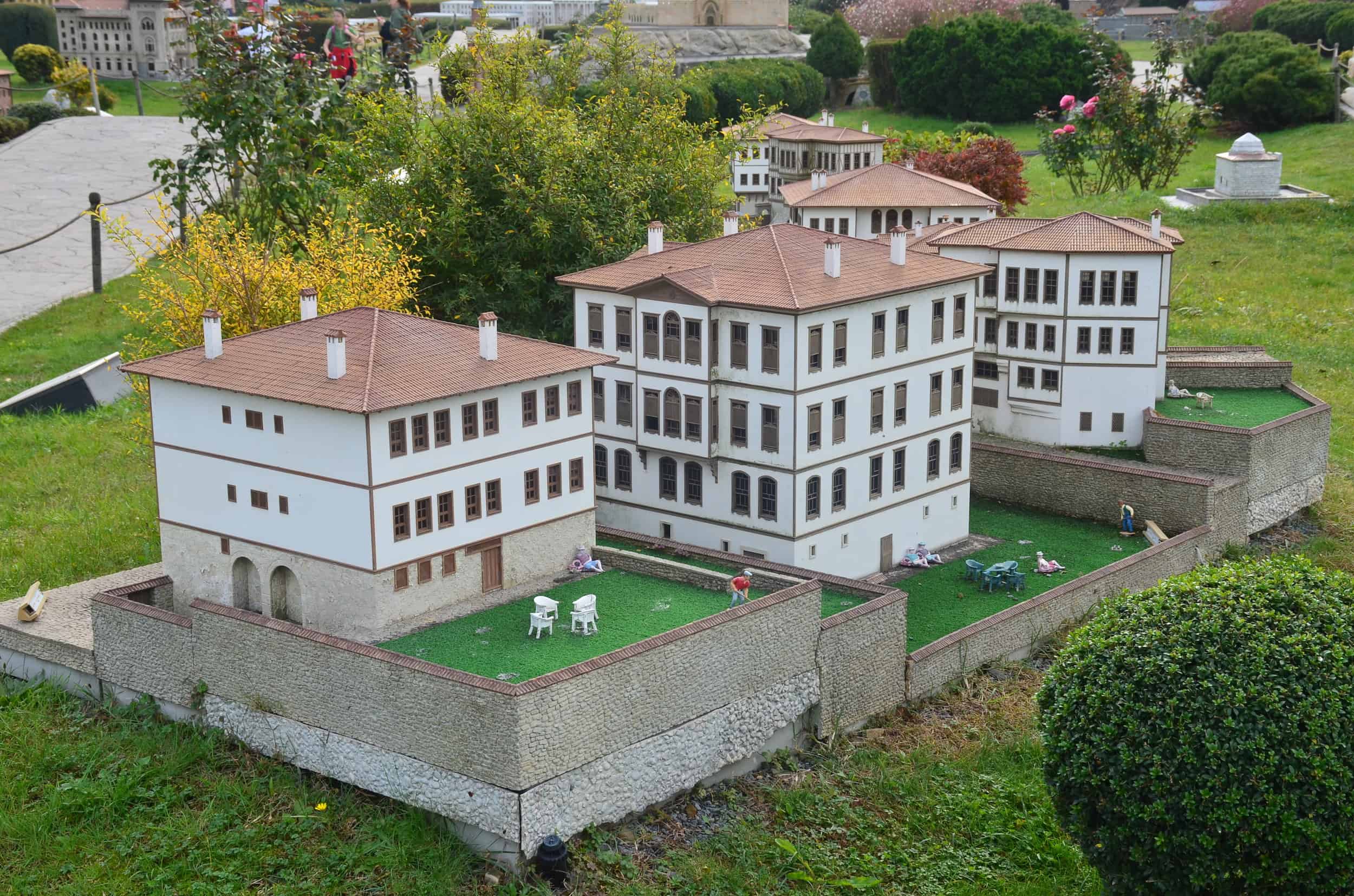 Model of Safranbolu homes, 17th-19th centuries at Miniatürk in Istanbul, Turkey