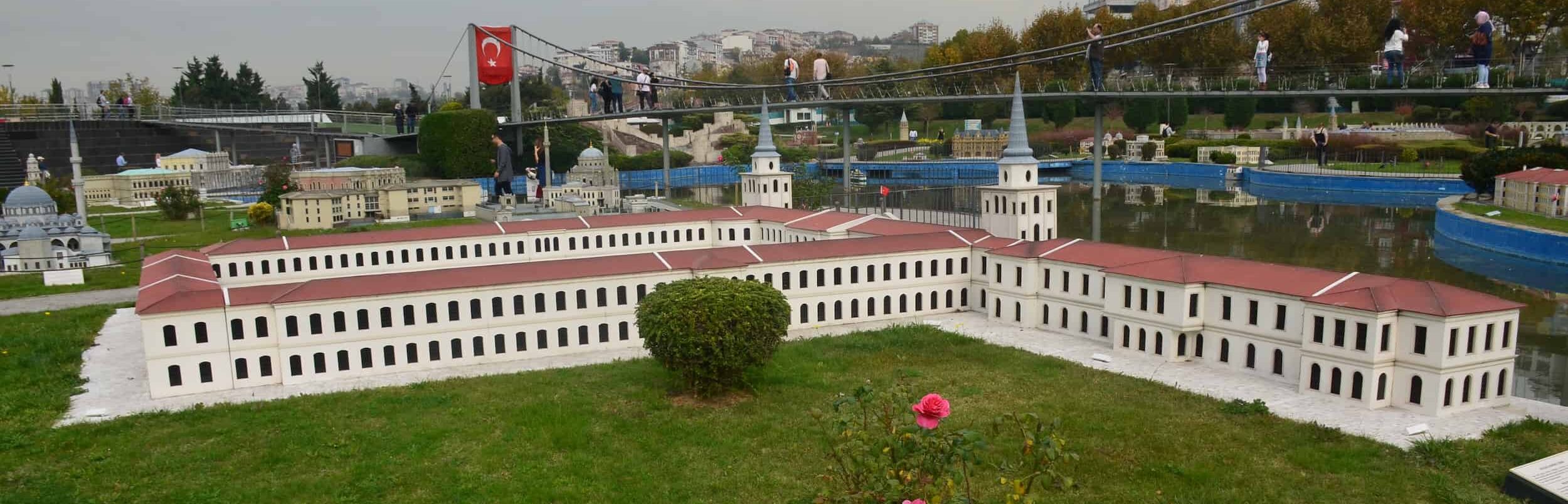 Model of Kuleli Military High School, Çengelköy, 19th century at Miniatürk in Istanbul, Turkey