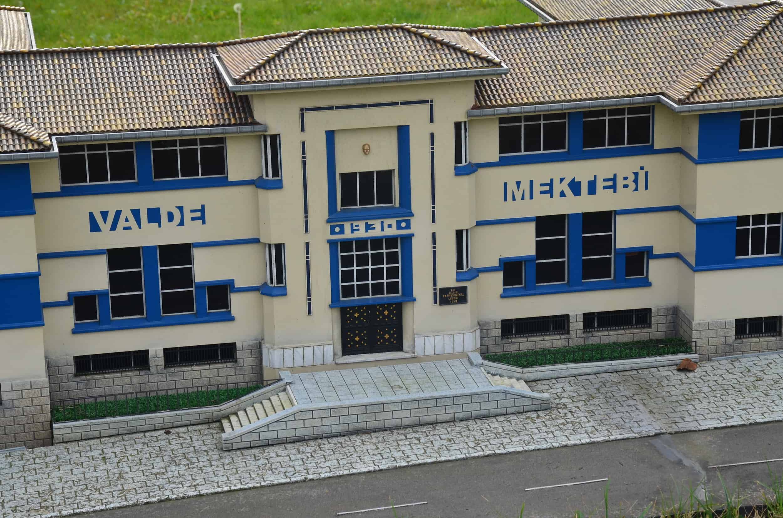 Model of the Pertevniyal High School, Aksaray, 19th century at Miniatürk in Istanbul, Turkey