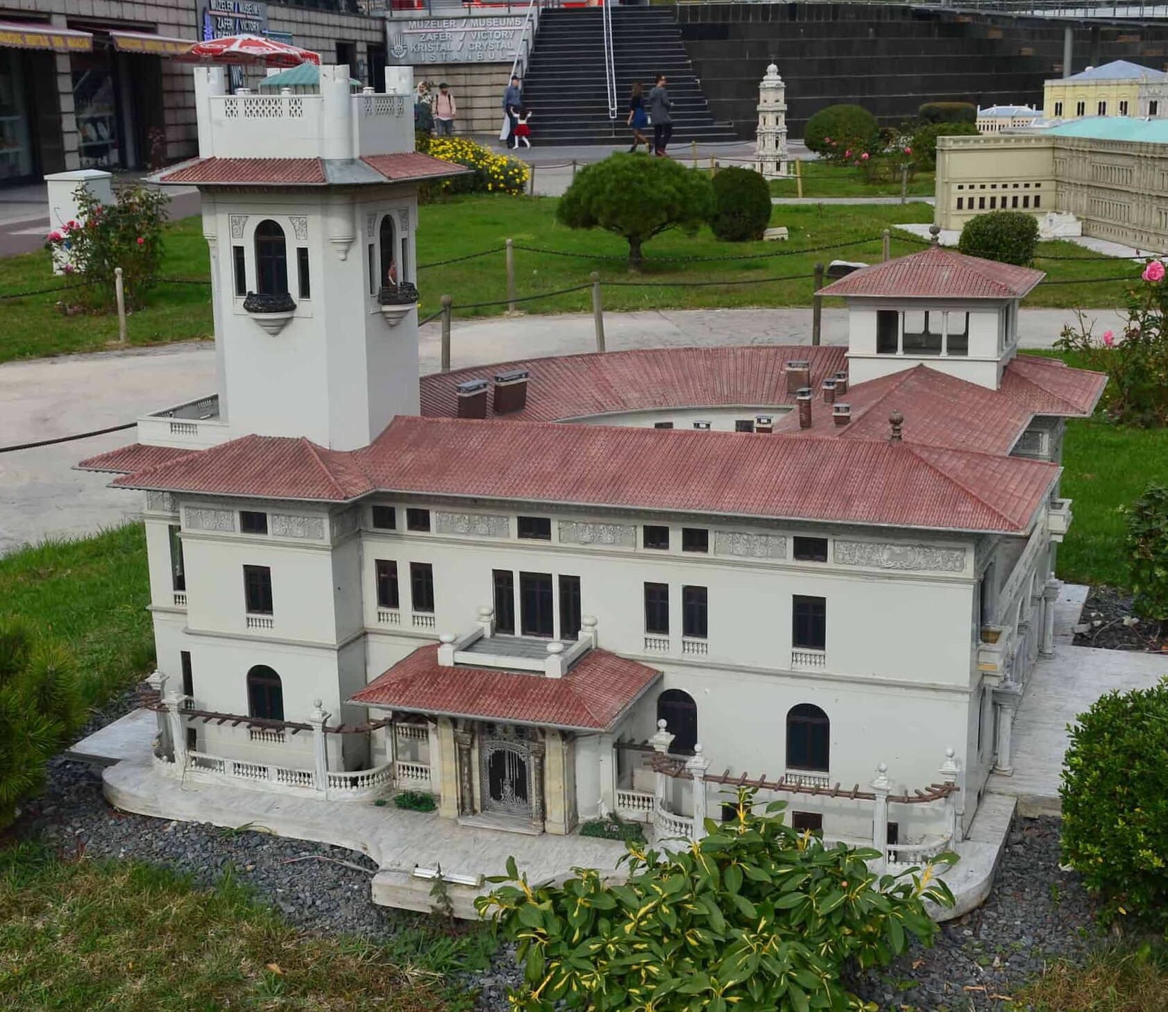Model of the Khedive Palace, Çubuklu, 20th century at Miniatürk in Istanbul, Turkey