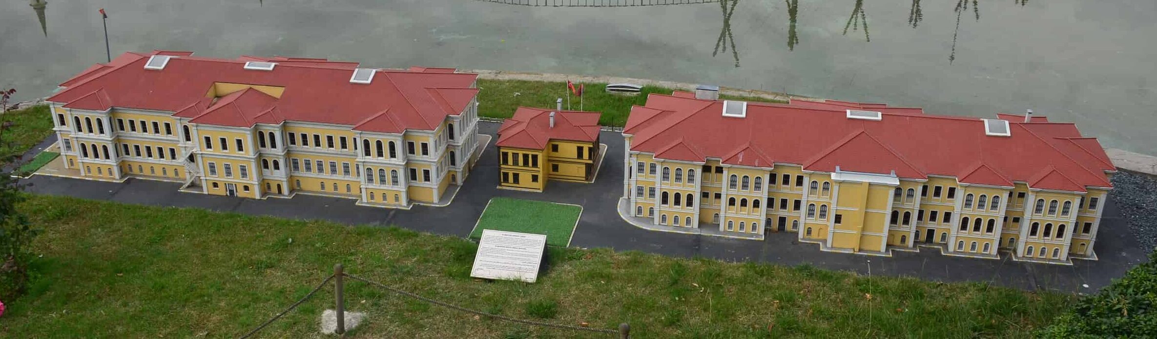 Model of Kabataş High School, Ortaköy, 20th century at Miniatürk in Istanbul, Turkey
