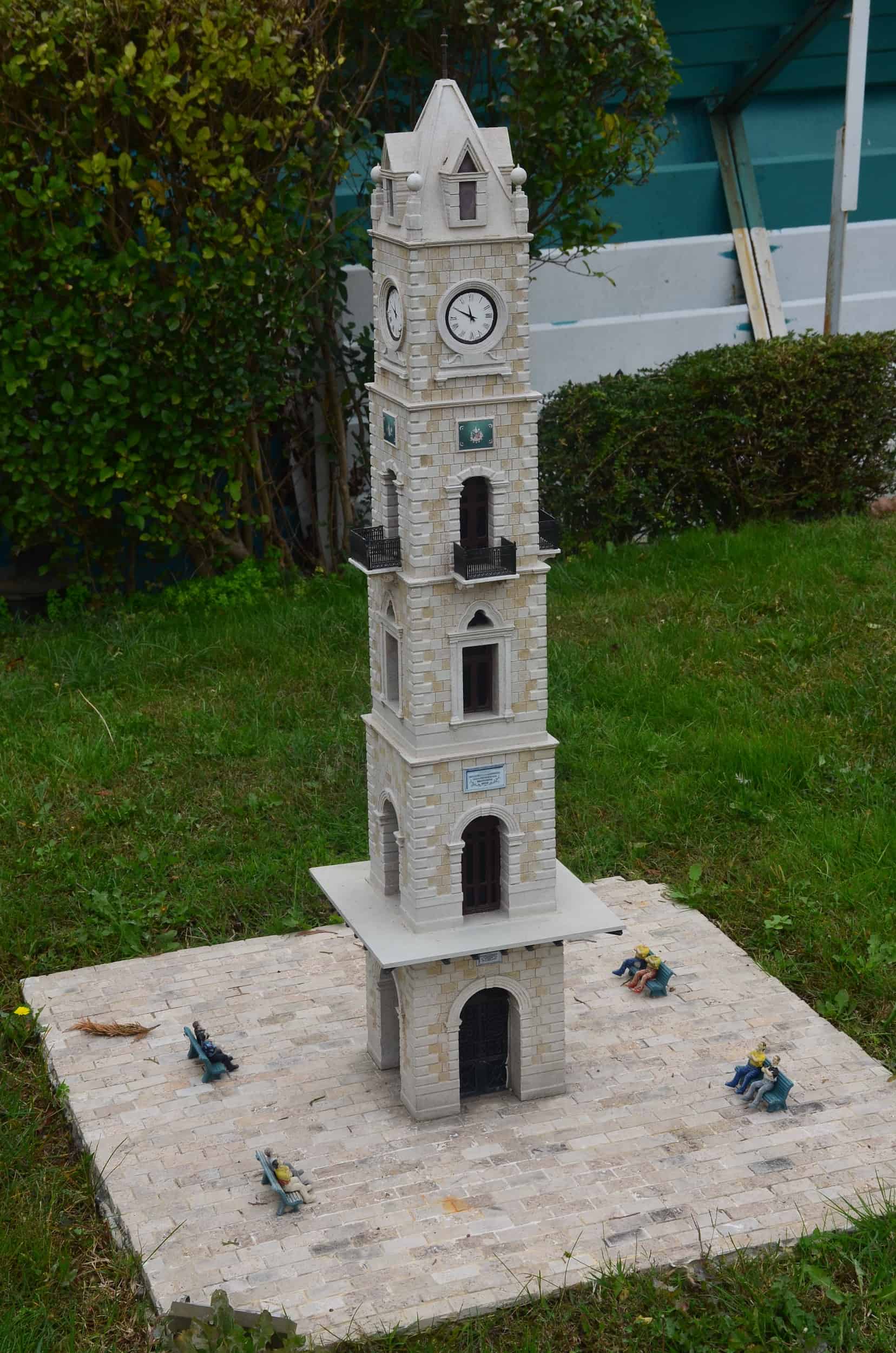 Model of the Hamidiye Clock Tower, Tripoli, Lebanon, 20th century at Miniatürk in Istanbul, Turkey