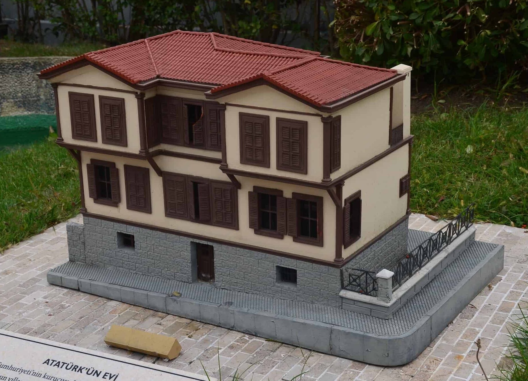 Model of Atatürk's birthplace, Thessaloniki, Greece, 19th century at Miniatürk in Istanbul, Turkey