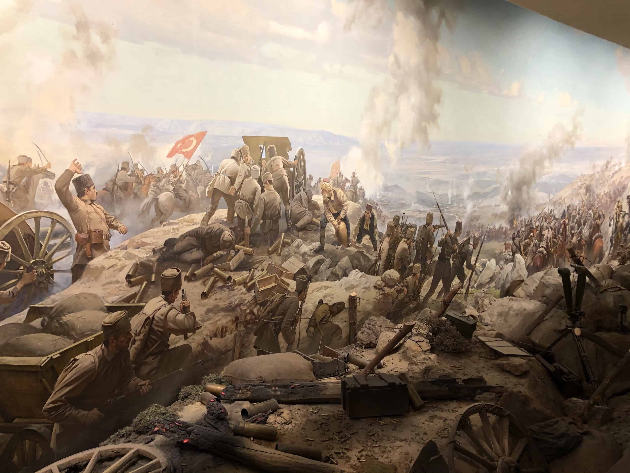 Battle of Sakarya at the Atatürk and War of Independence Museum at Anıtkabir in Ankara, Turkey