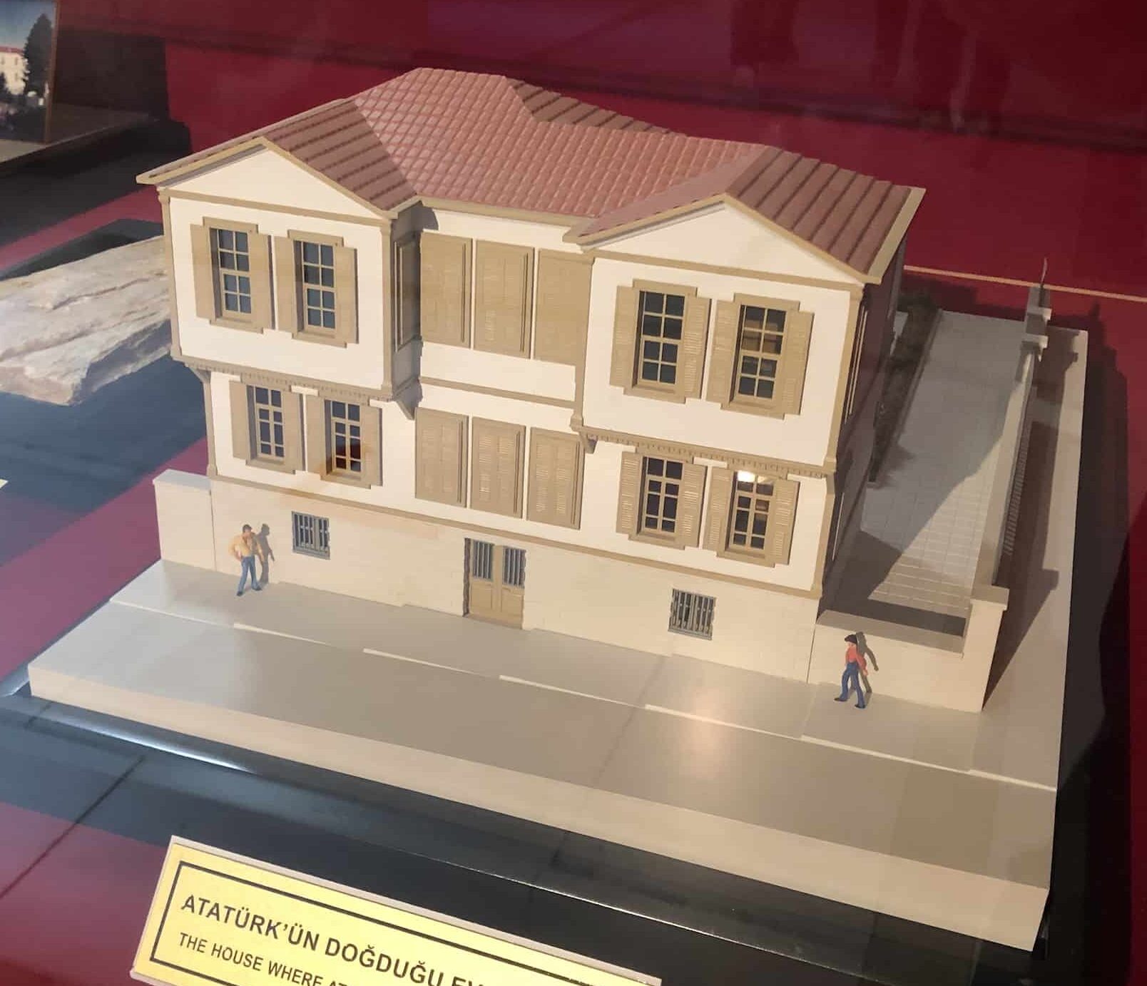 Model of Atatürk's birthplace at the Atatürk and War of Independence Museum at Anıtkabir in Ankara, Turkey