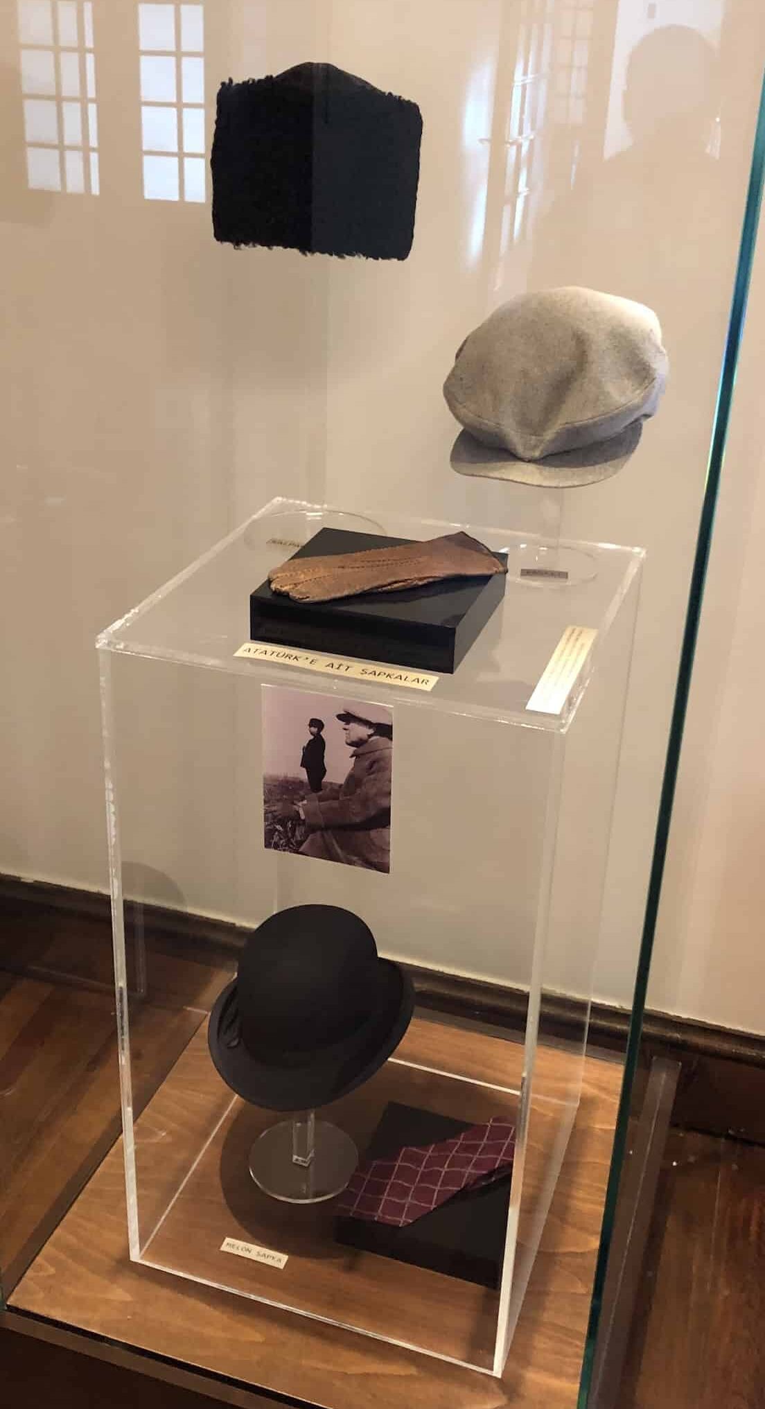 Hats used by Atatürk to introduce the Hat Law