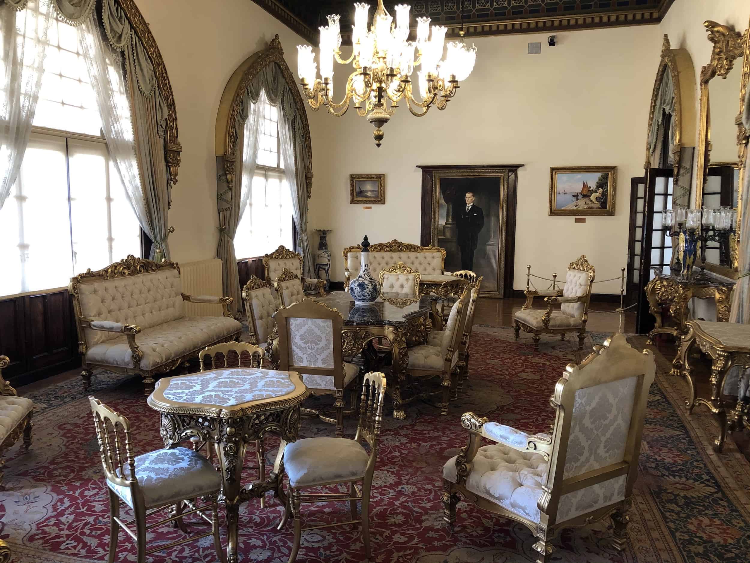 Presidential Lounge at the Republic Museum at the Second Grand National Assembly of Turkey in Ulus, Ankara, Turkey