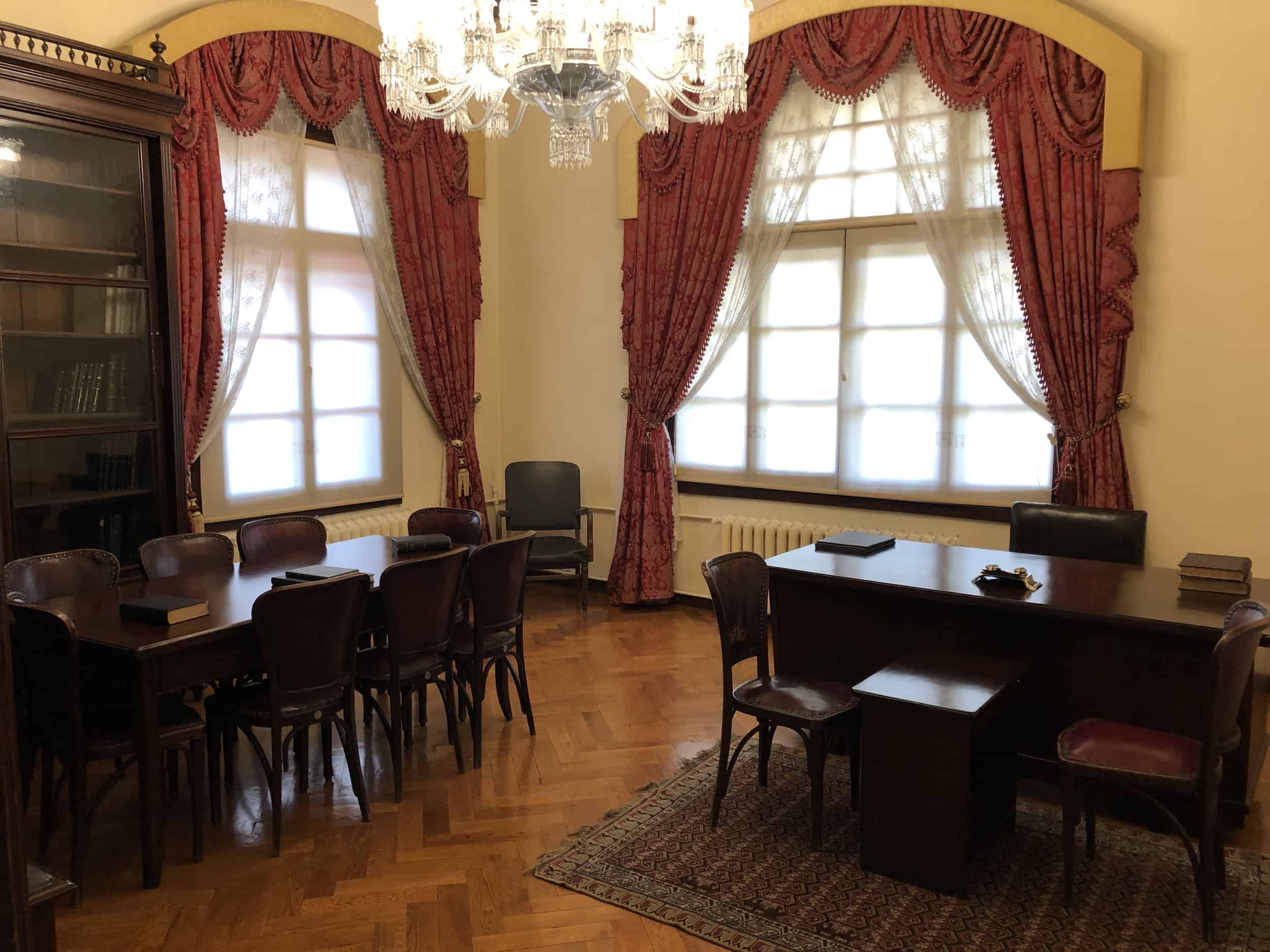 Administration Supervisor's Chamber at the Republic Museum at the Second Grand National Assembly of Turkey in Ulus, Ankara, Turkey