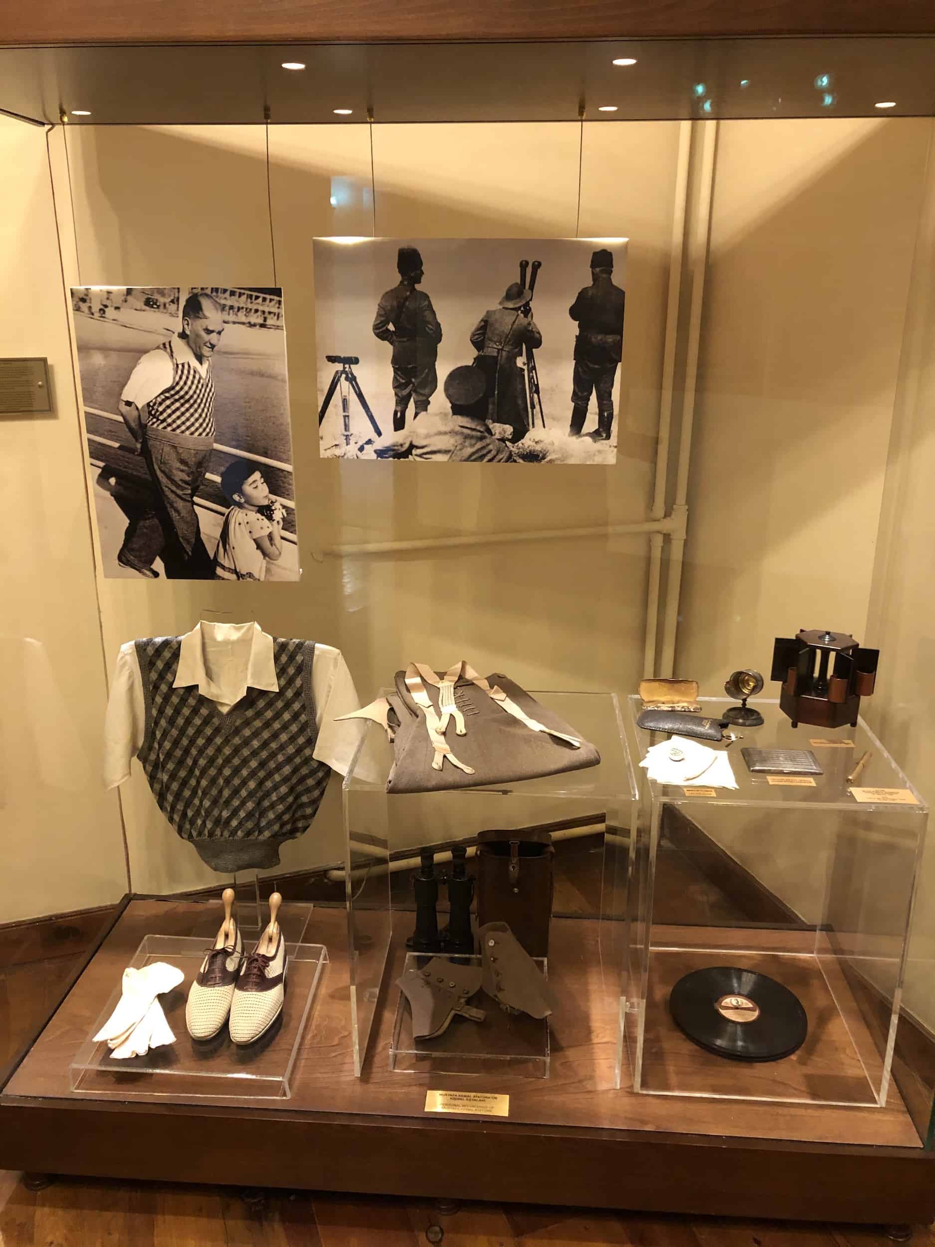Leisure wear and personal items used by Atatürk