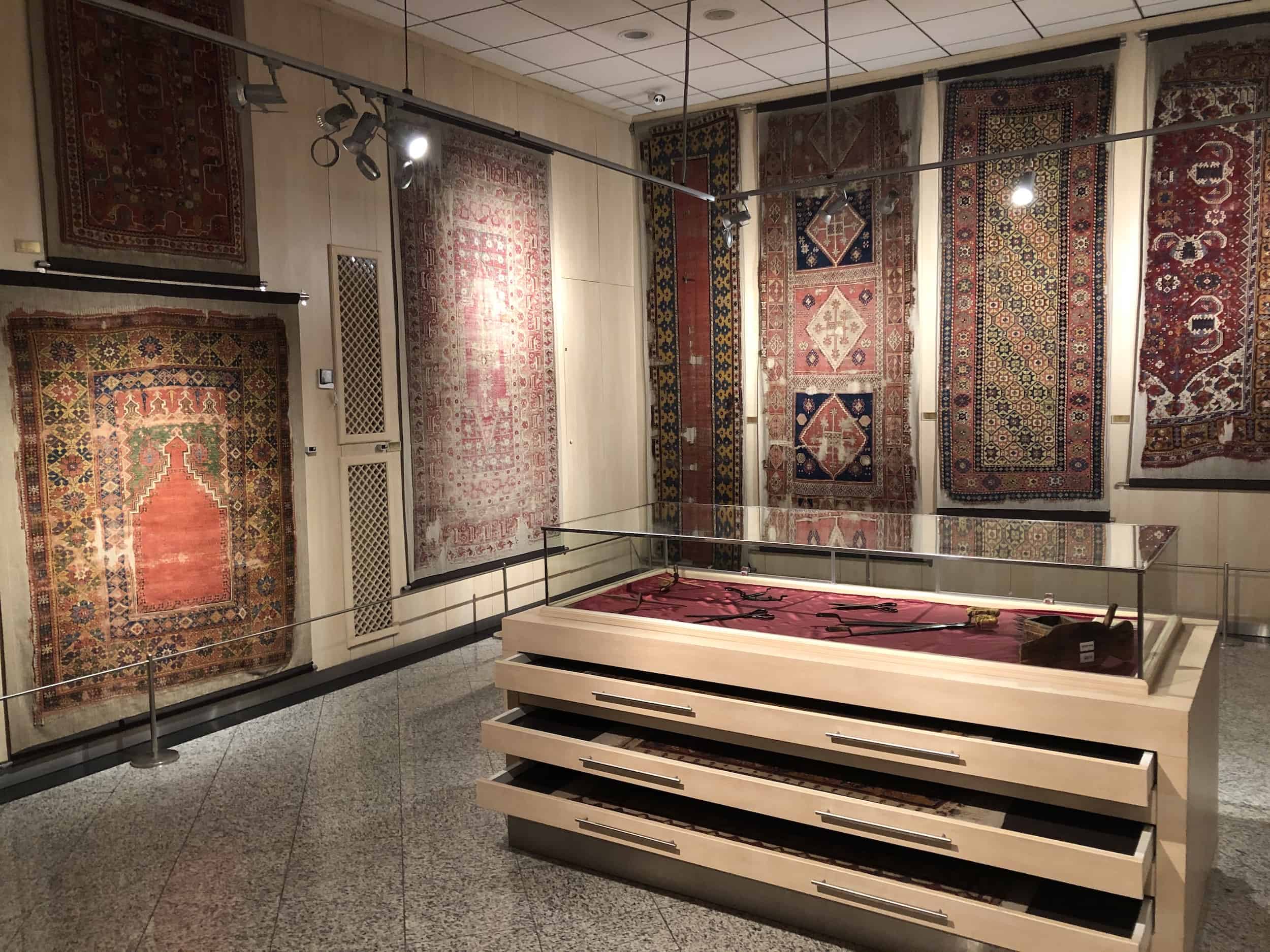 Carpets at the Foundation Works Museum in Ankara, Turkey