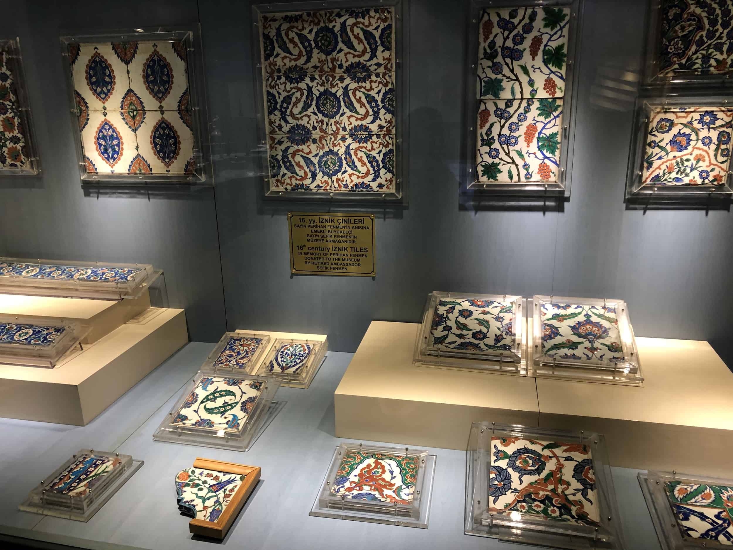Iznik tiles at the Ethnography Museum in Ankara, Turkey