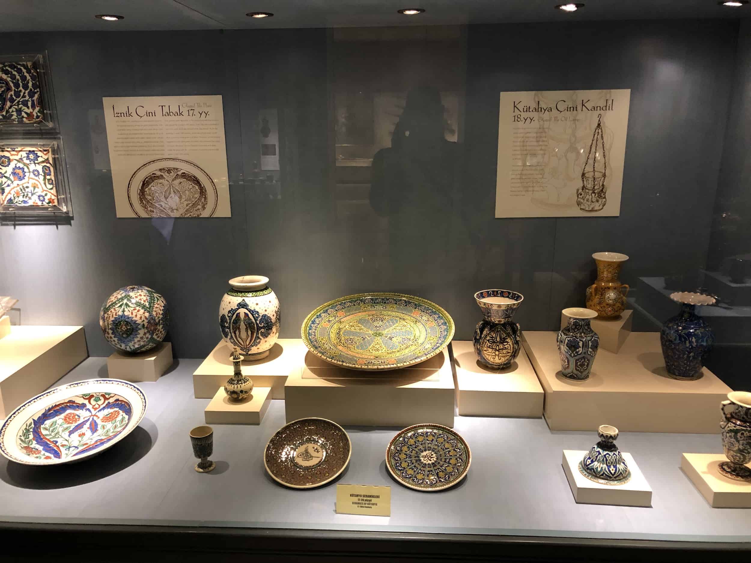Iznik and Kütahya ceramics at the Ethnography Museum in Ankara, Turkey
