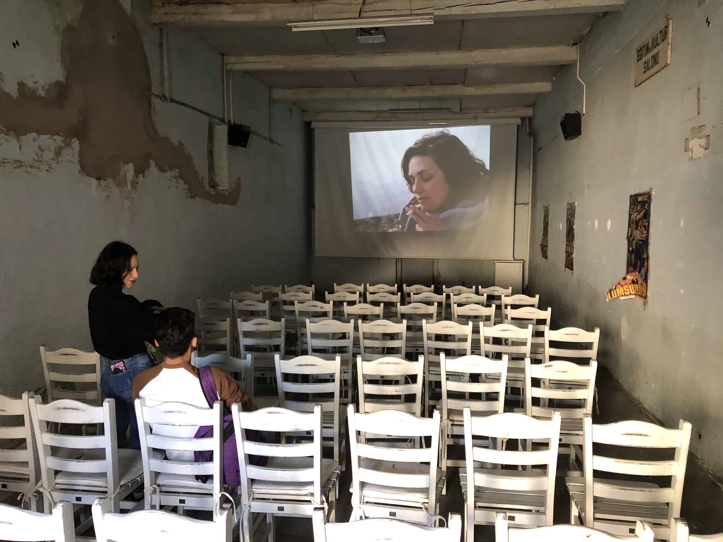 Film room at Ulucanlar Prison in Ankara, Turkey