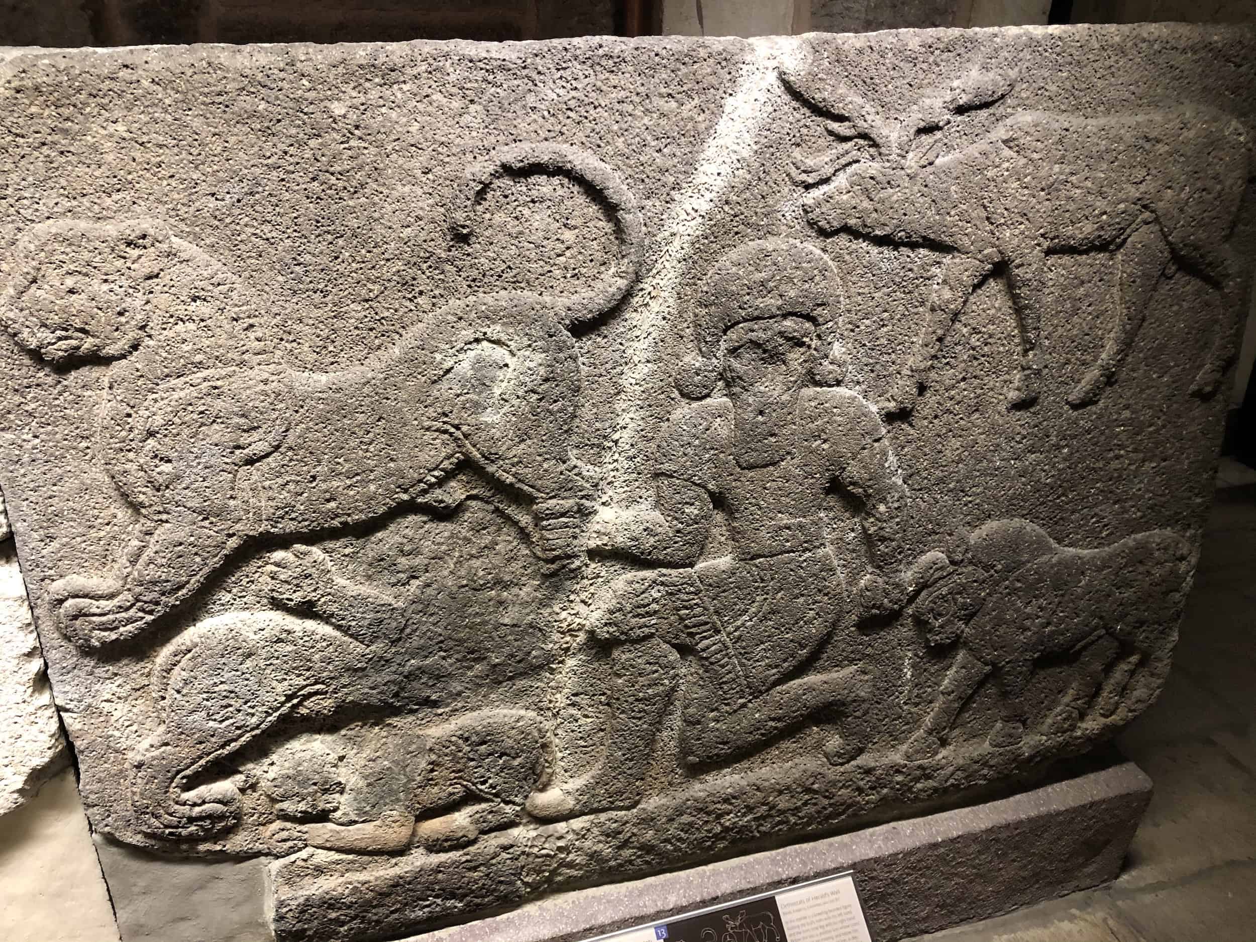 Relief of the Epic of Gilgamesh on the orthostats of Herald's Wall (Hittite - Kargamış)