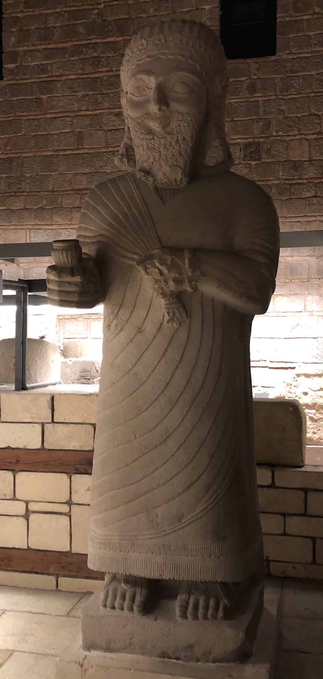 Statue of King Mutallu (Hittite - Aslantepe) at the Museum of Anatolian Civilizations in Ankara, Turkey