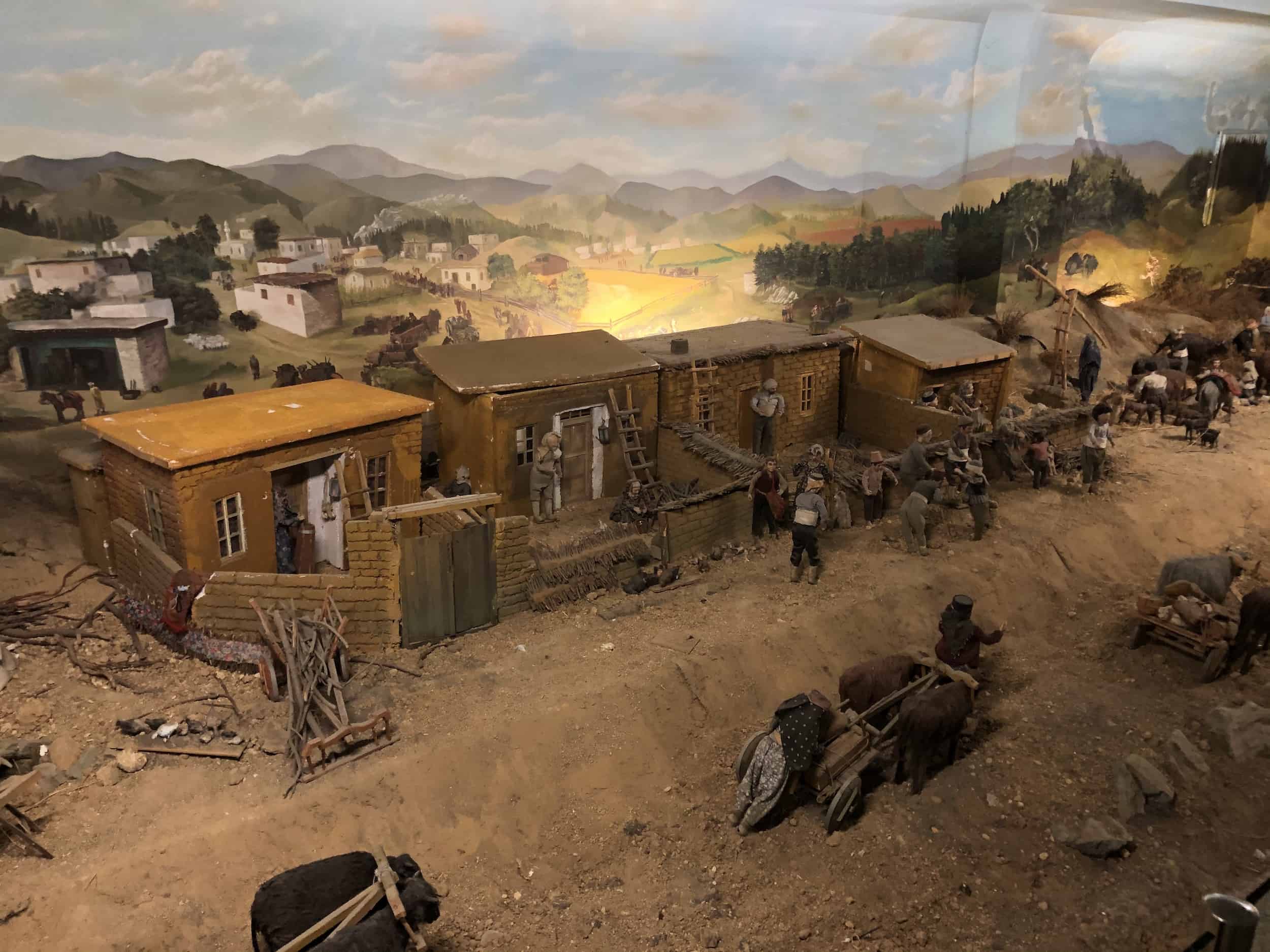 Village scene in the Victory Museum