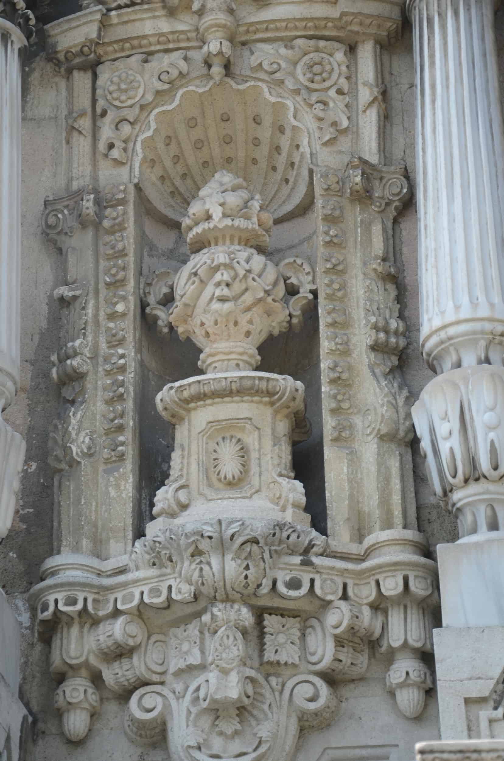 Carving on the Ceremonial Pavilion at Ihlamur Pavilion in Istanbul, Turkey