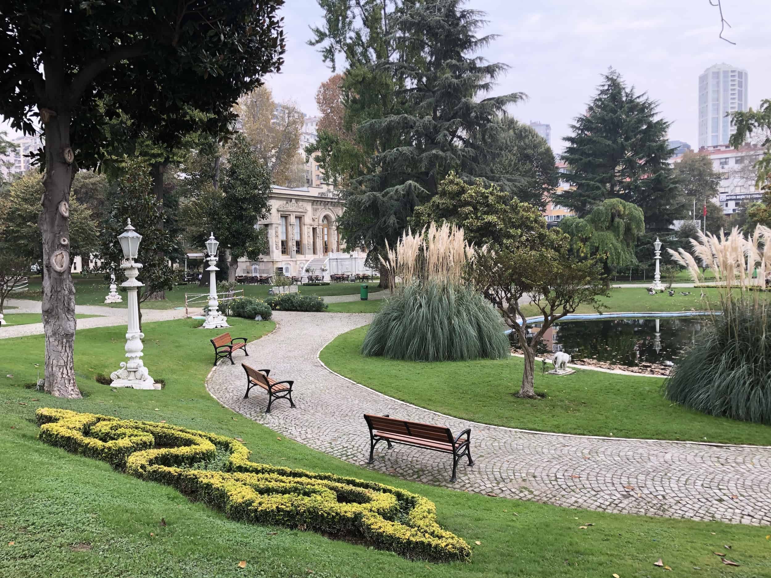 Garden at Ihlamur Pavilion in Istanbul, Turkey
