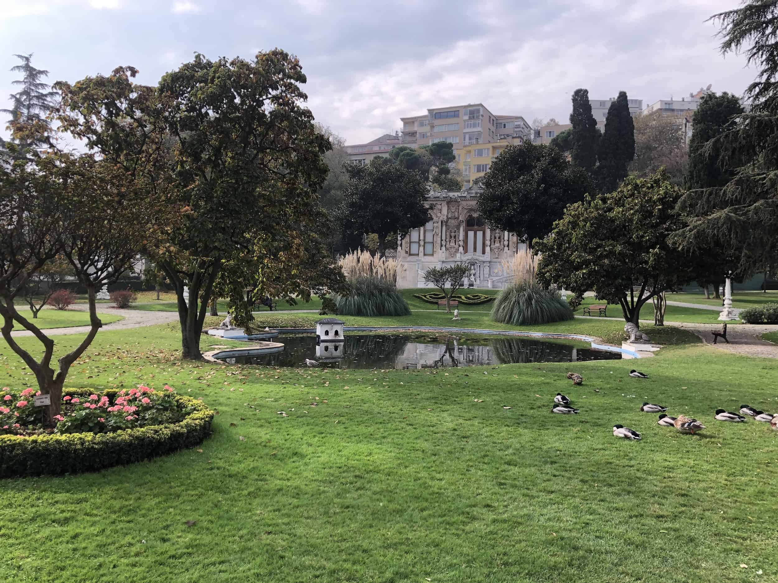 Garden at Ihlamur Pavilion in Istanbul, Turkey