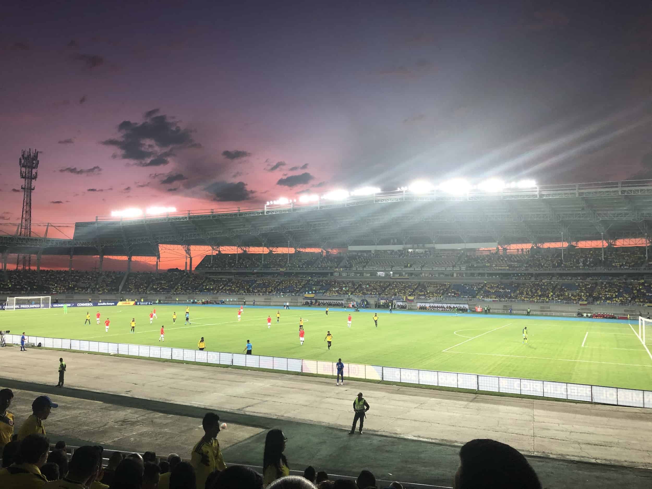 Ecuador vs Chile at the 2020 CONMEBOL Pre-Olympic Tournament in Pereira, Colombia