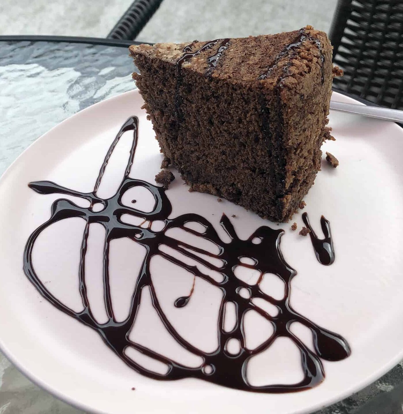 Chocolate cake at Mirador San Antonio