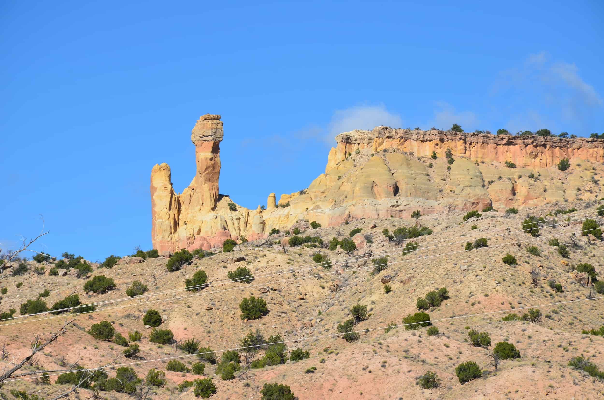 Chimney Rock at Ghost Ranch in Abiquiu, New Mexico