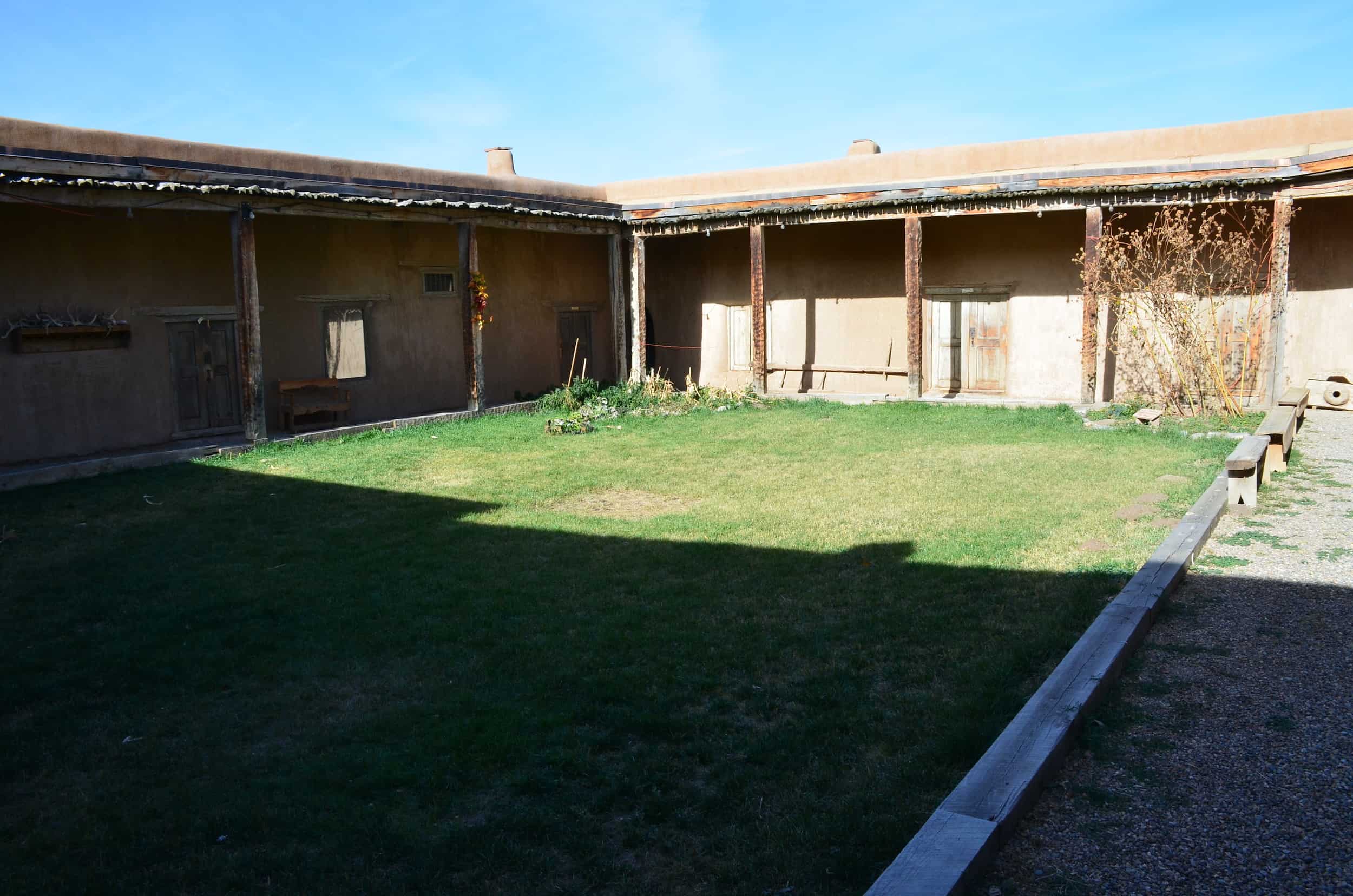 Courtyard at the Martinez Hacienda in Taos, New Mexico