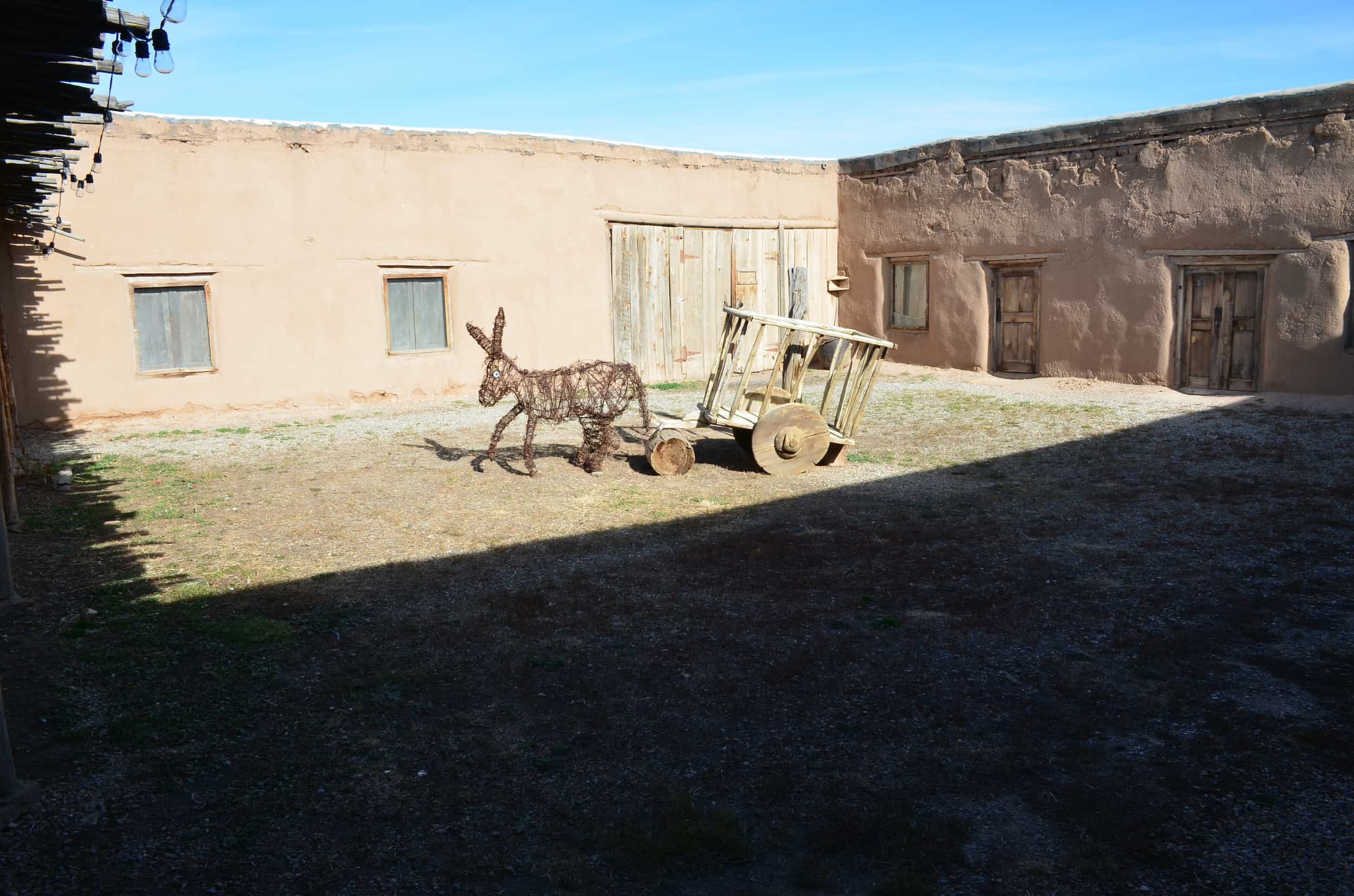 Courtyard at the Martinez Hacienda in Taos, New Mexico