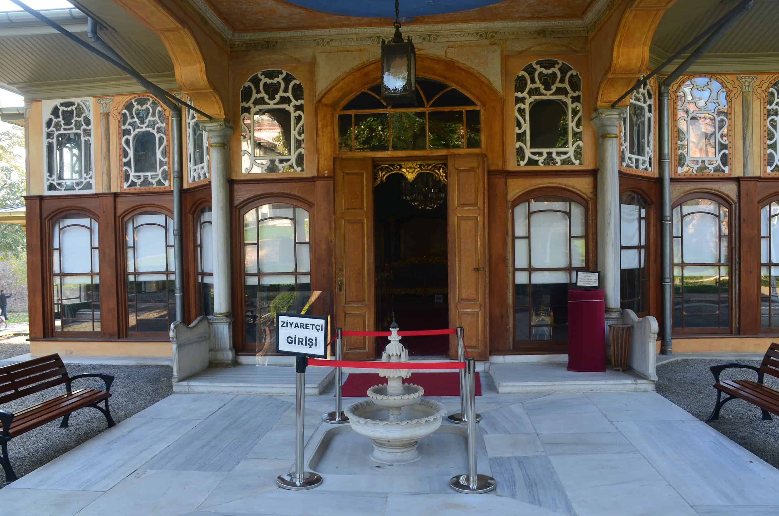 Entrance at Aynalıkavak Pavilion in Hasköy, Istanbul, Turkey