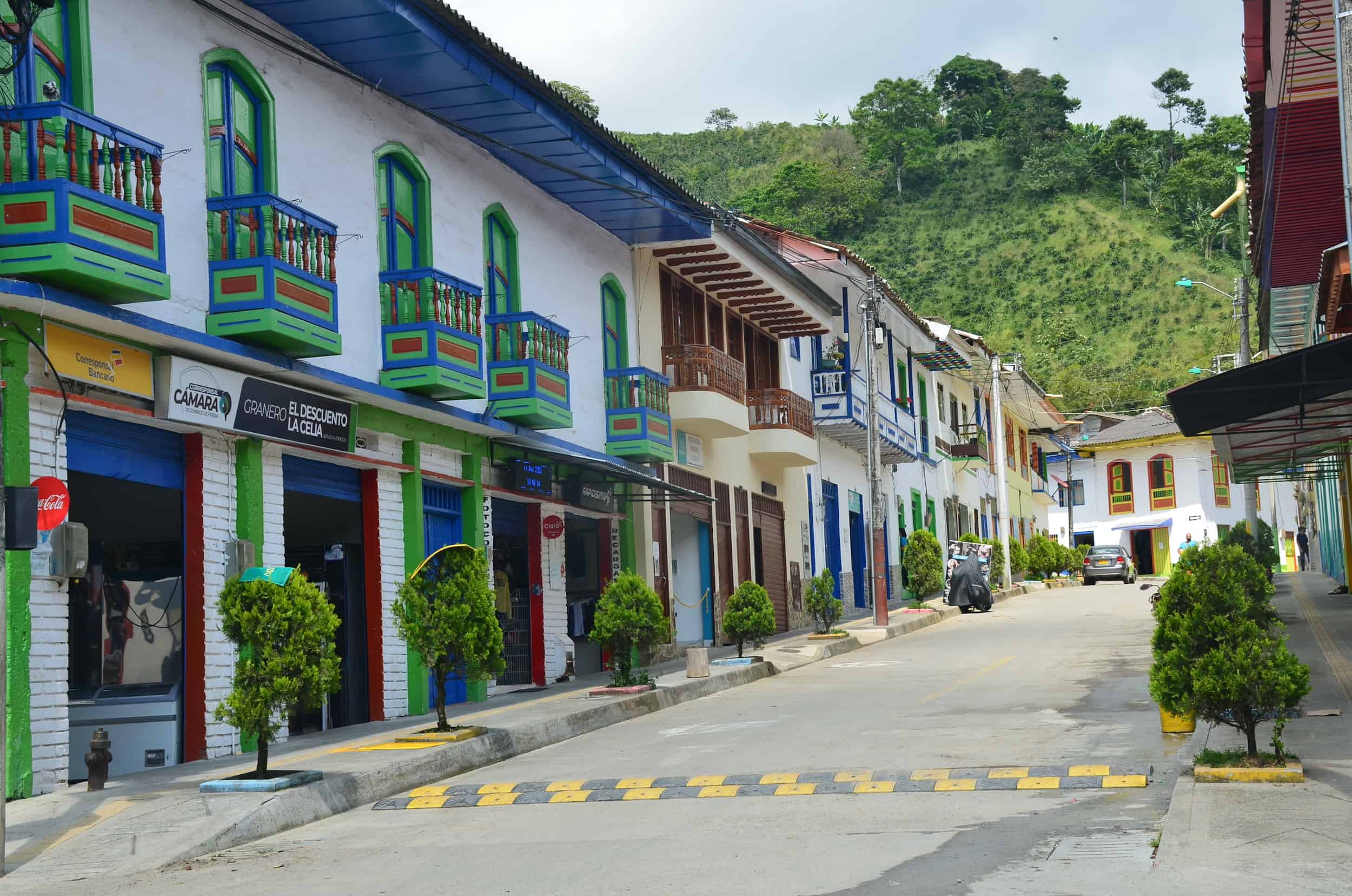 Scenic road in La Celia, Risaralda, Colombia