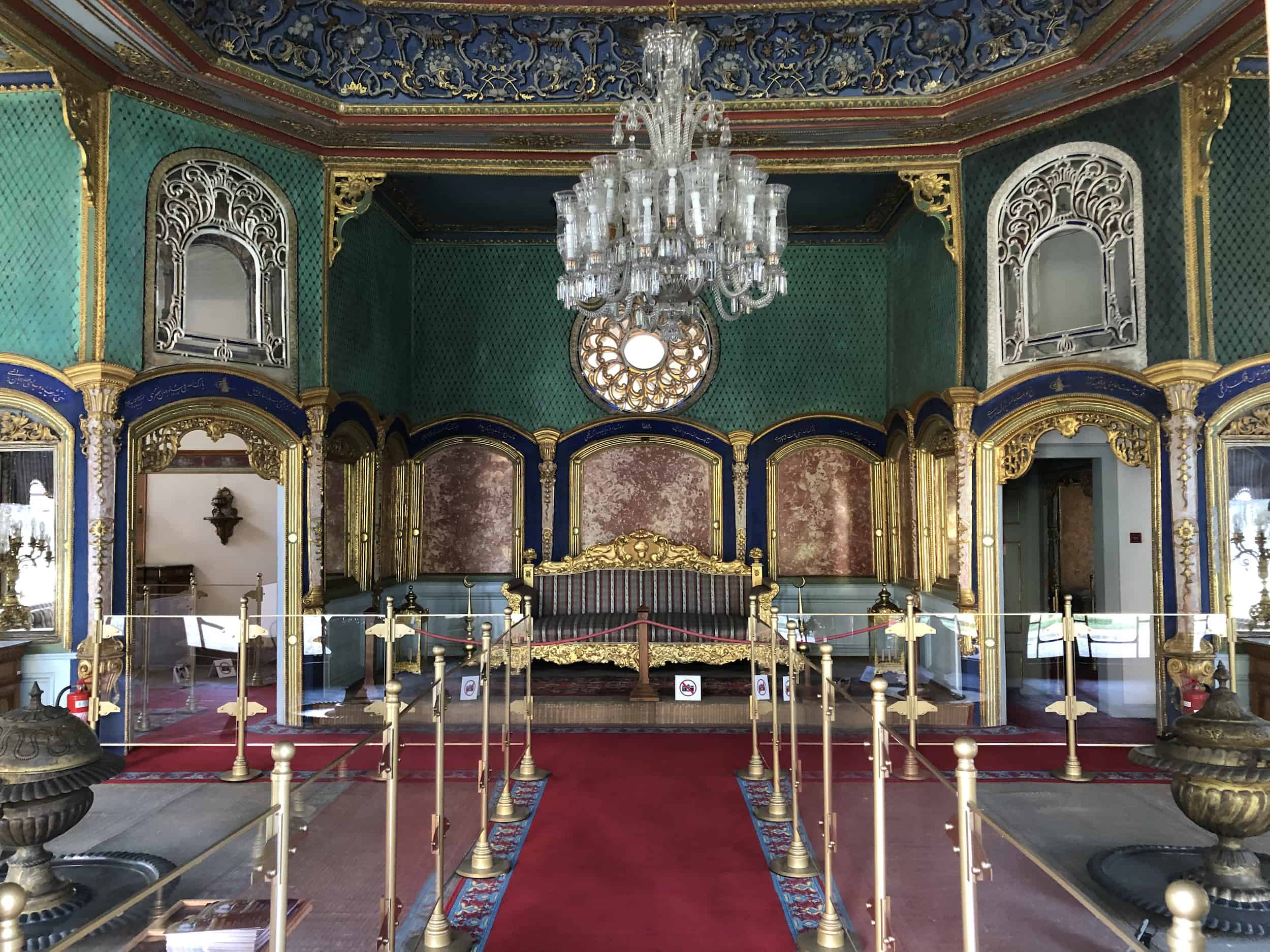 Audience hall at Aynalıkavak Pavilion in Hasköy, Istanbul, Turkey