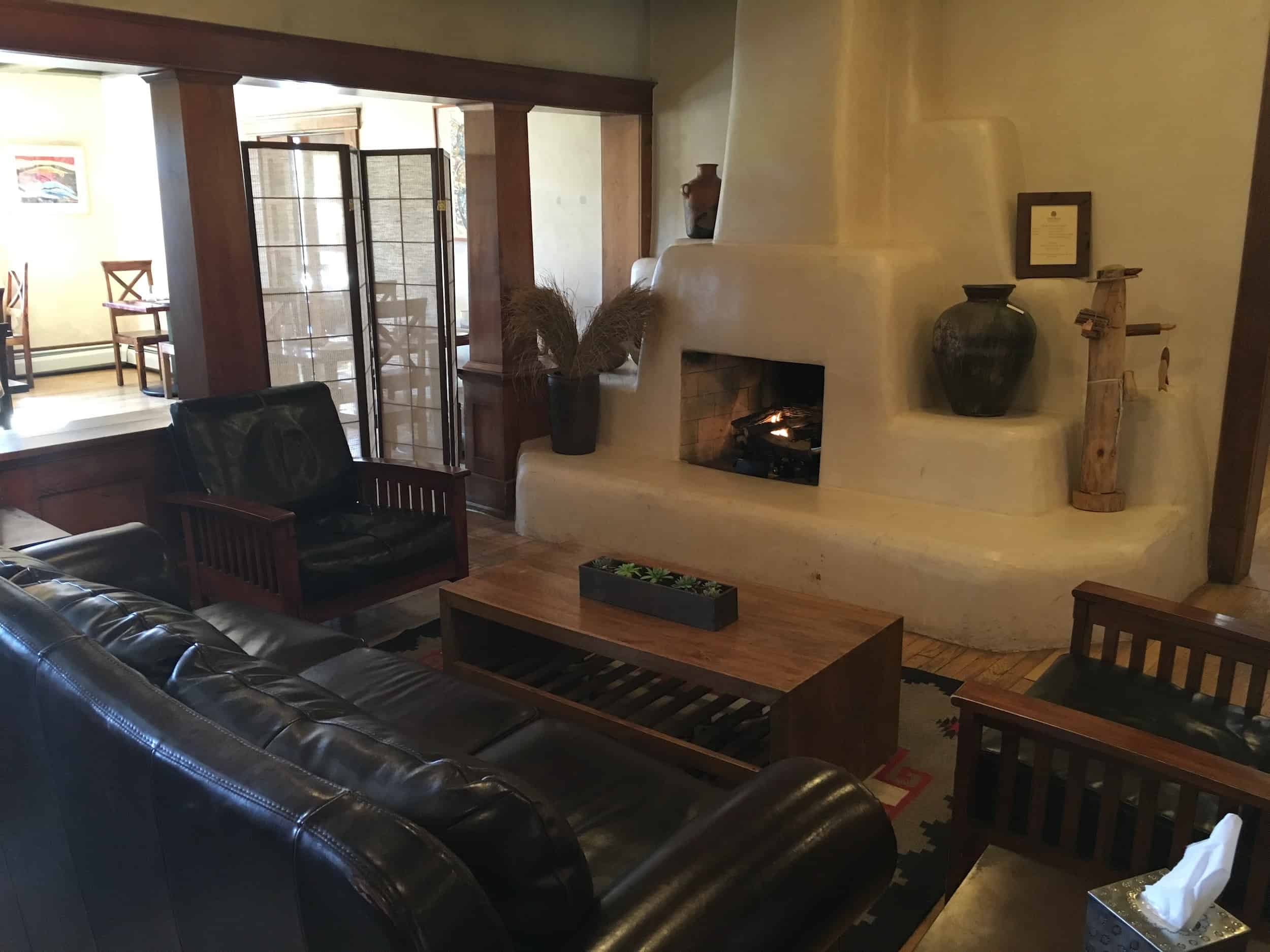 Sitting area at Ojo Caliente Mineral Springs Resort and Spa in Ojo Caliente, New Mexico