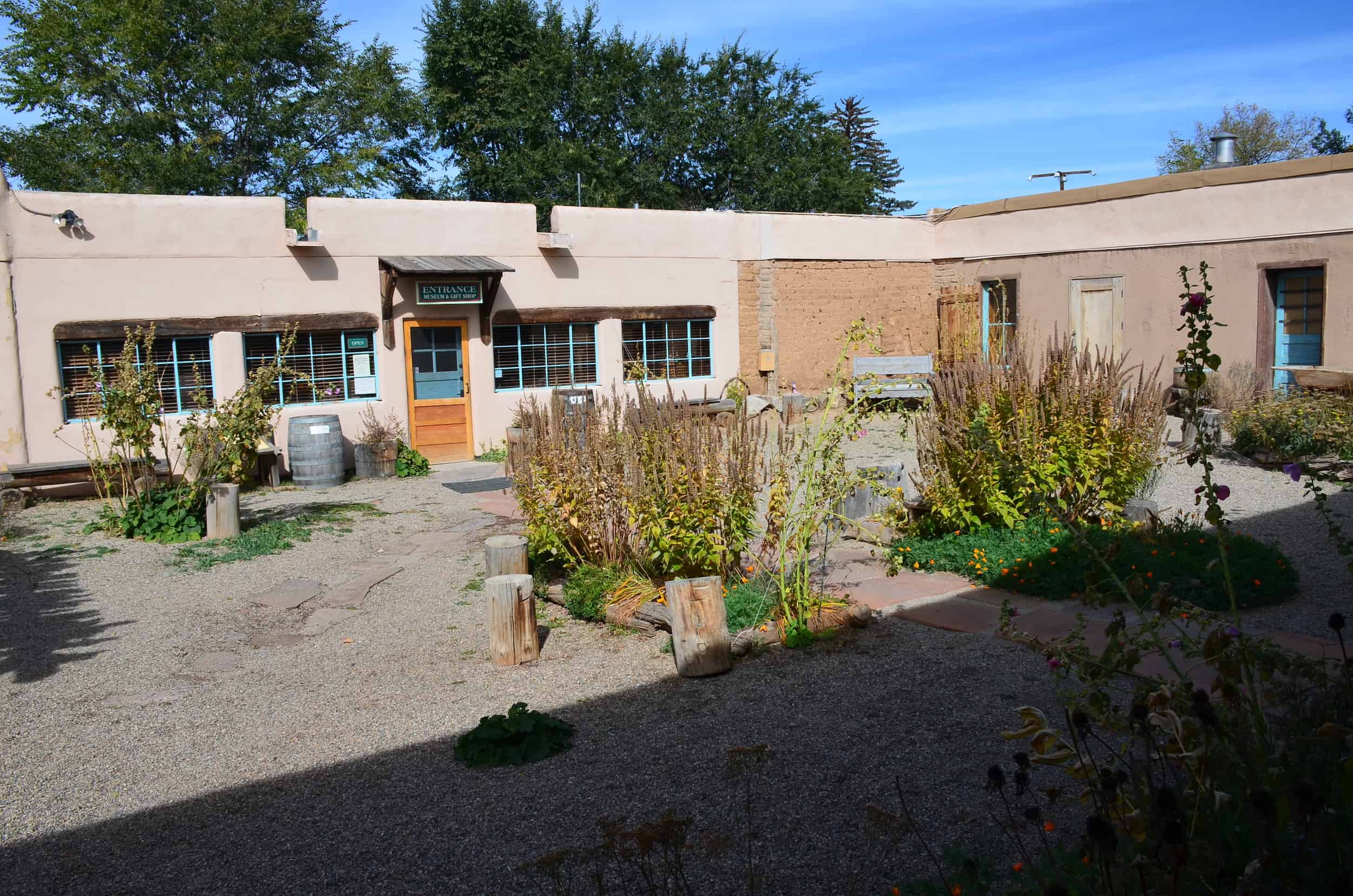 Courtyard at the Kit Carson Home and Museum in Taos, New Mexico