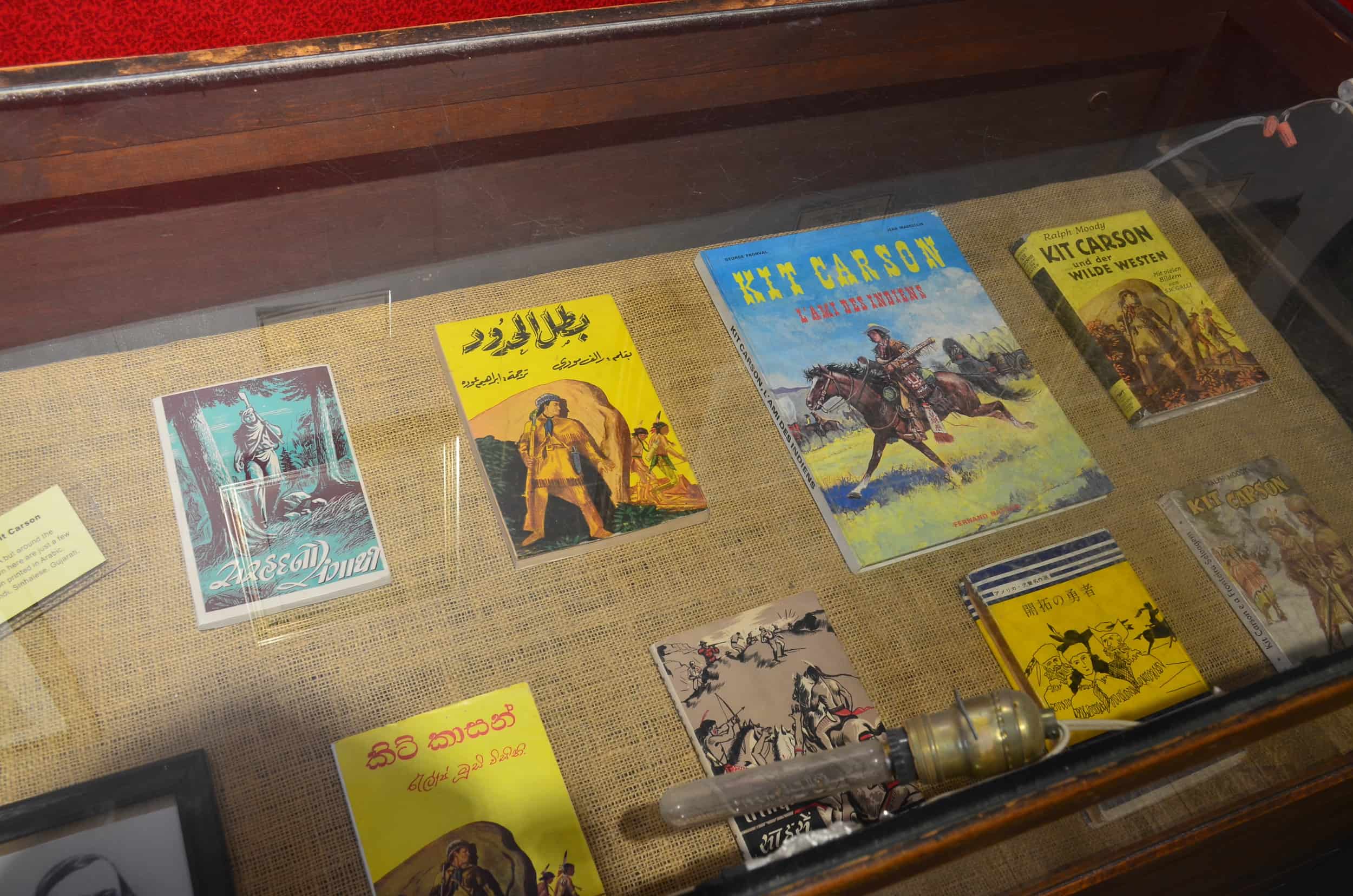 Books about Kit Carson at the Kit Carson Home and Museum in Taos, New Mexico