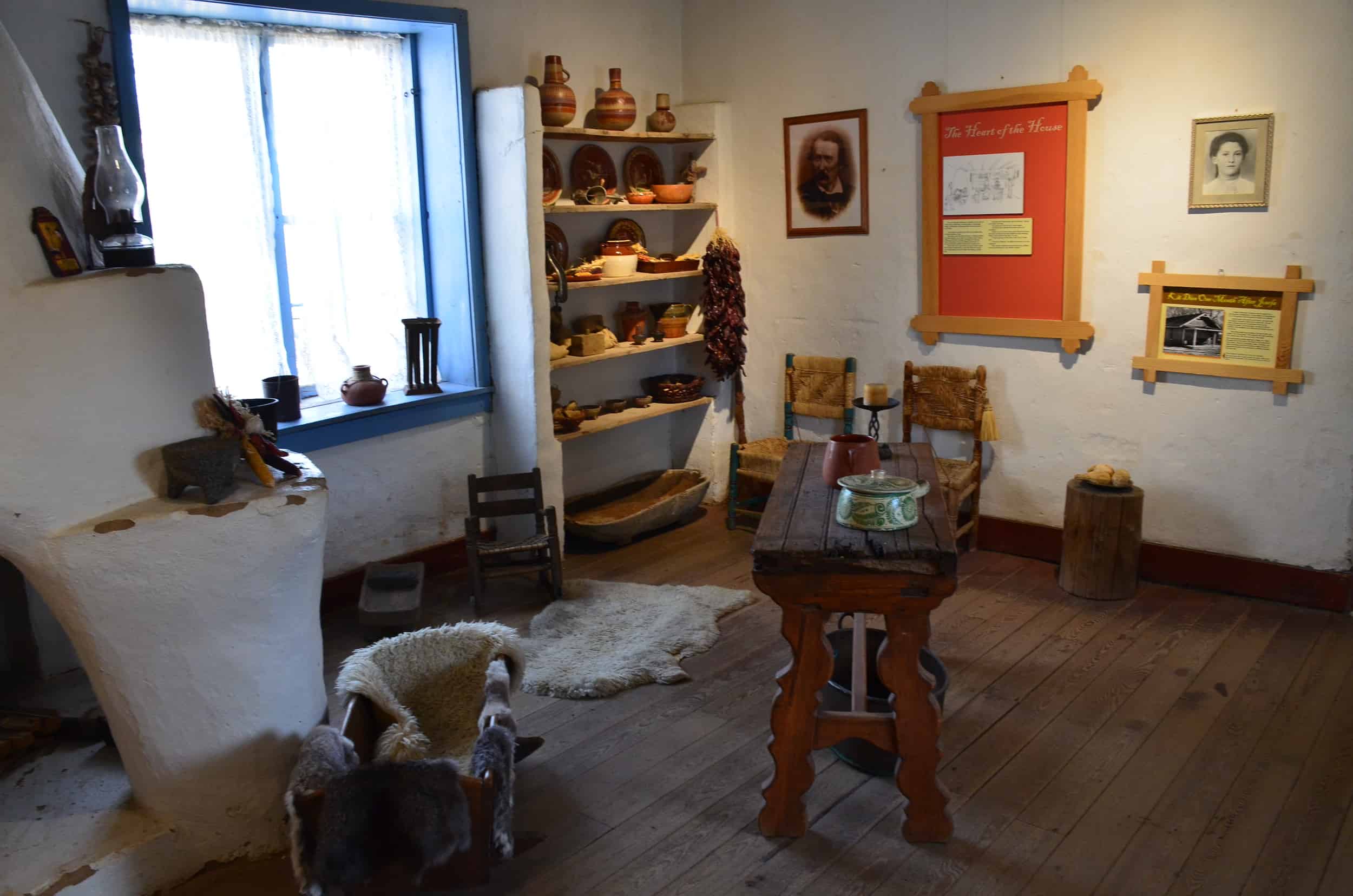 Kitchen at the Kit Carson Home and Museum in Taos, New Mexico