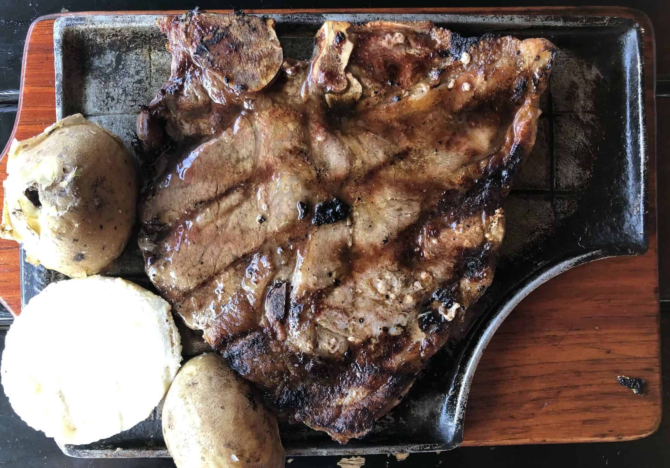 T-bone at Brasas y Leños in Cartago, Valle del Cauca, Colombia