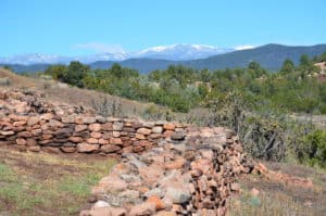 Sangre de Cristo Mountains at Pecos National Historical Park in New Mexico