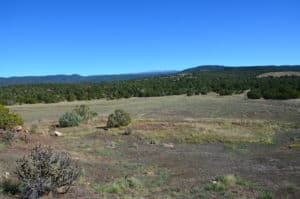 View from the Ancestral Sites Trail at Pecos National Historical Park in New Mexico