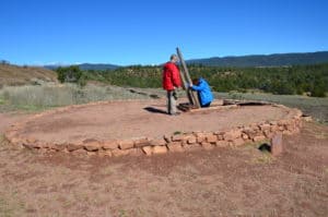 Reconstructed kiva at Pecos National Historical Park in New Mexico