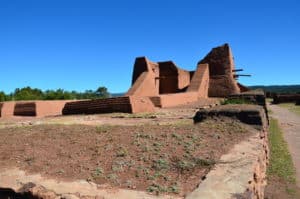 Spanish mission at Pecos National Historical Park in New Mexico
